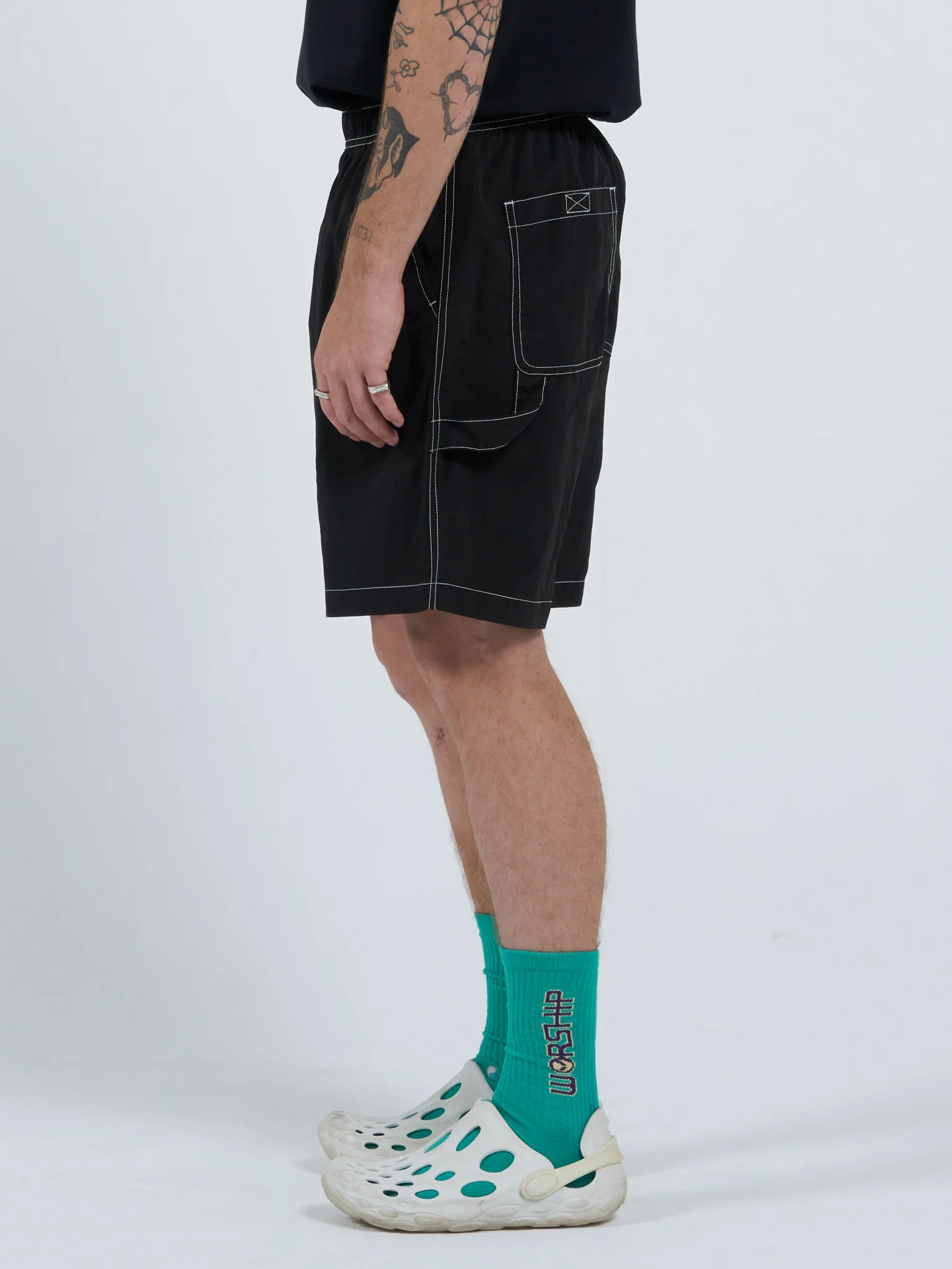 Abyss Nylon Carpenter Short - Black - Image 2