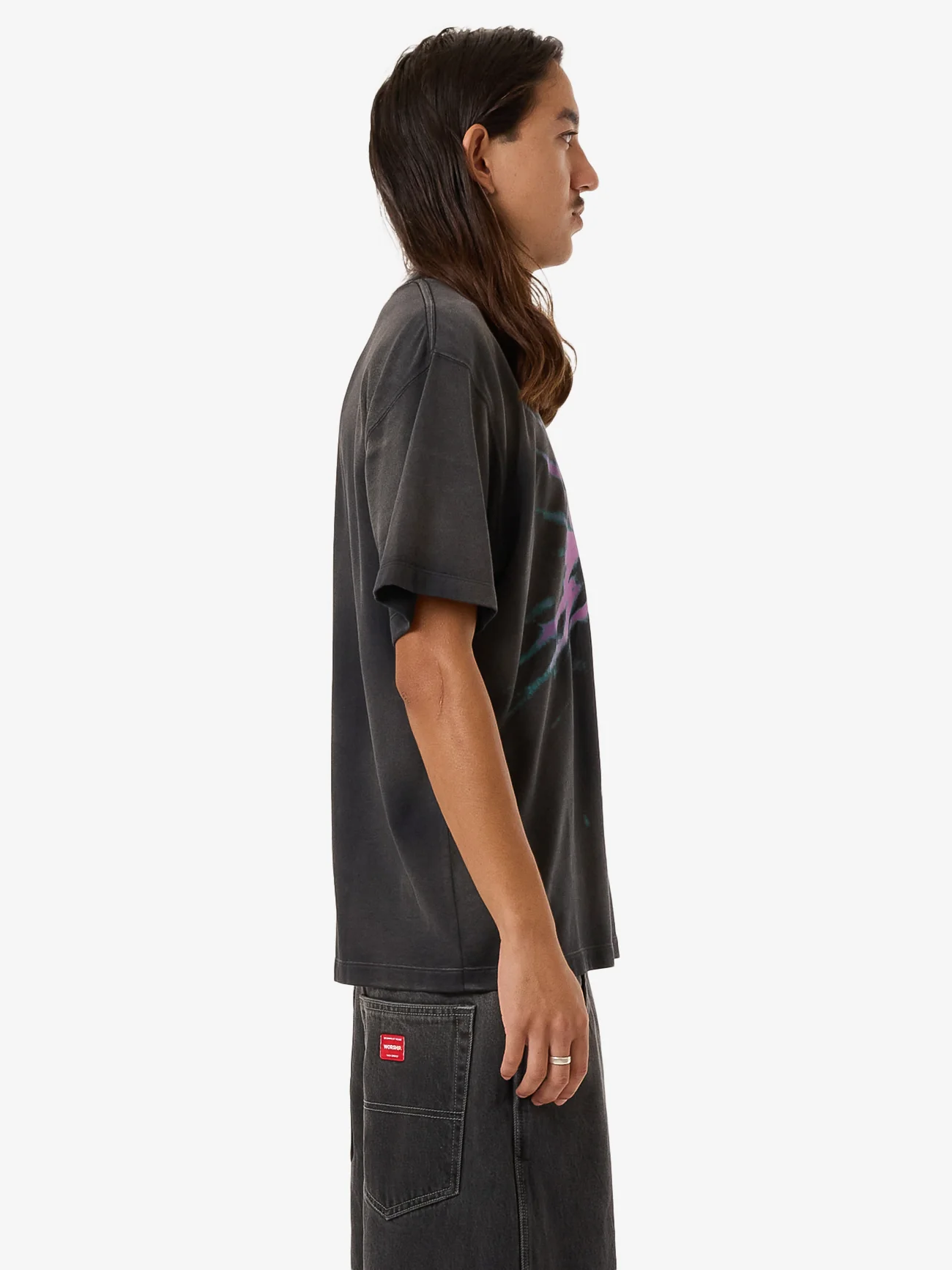 Agony Vintage Tee - Black - Image 4