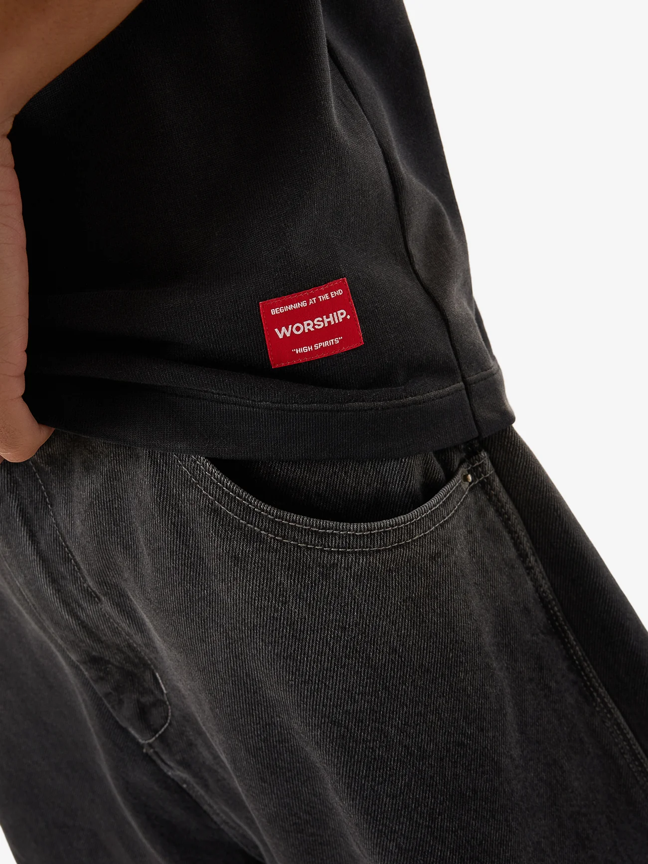 Agony Vintage Tee - Black - Image 7
