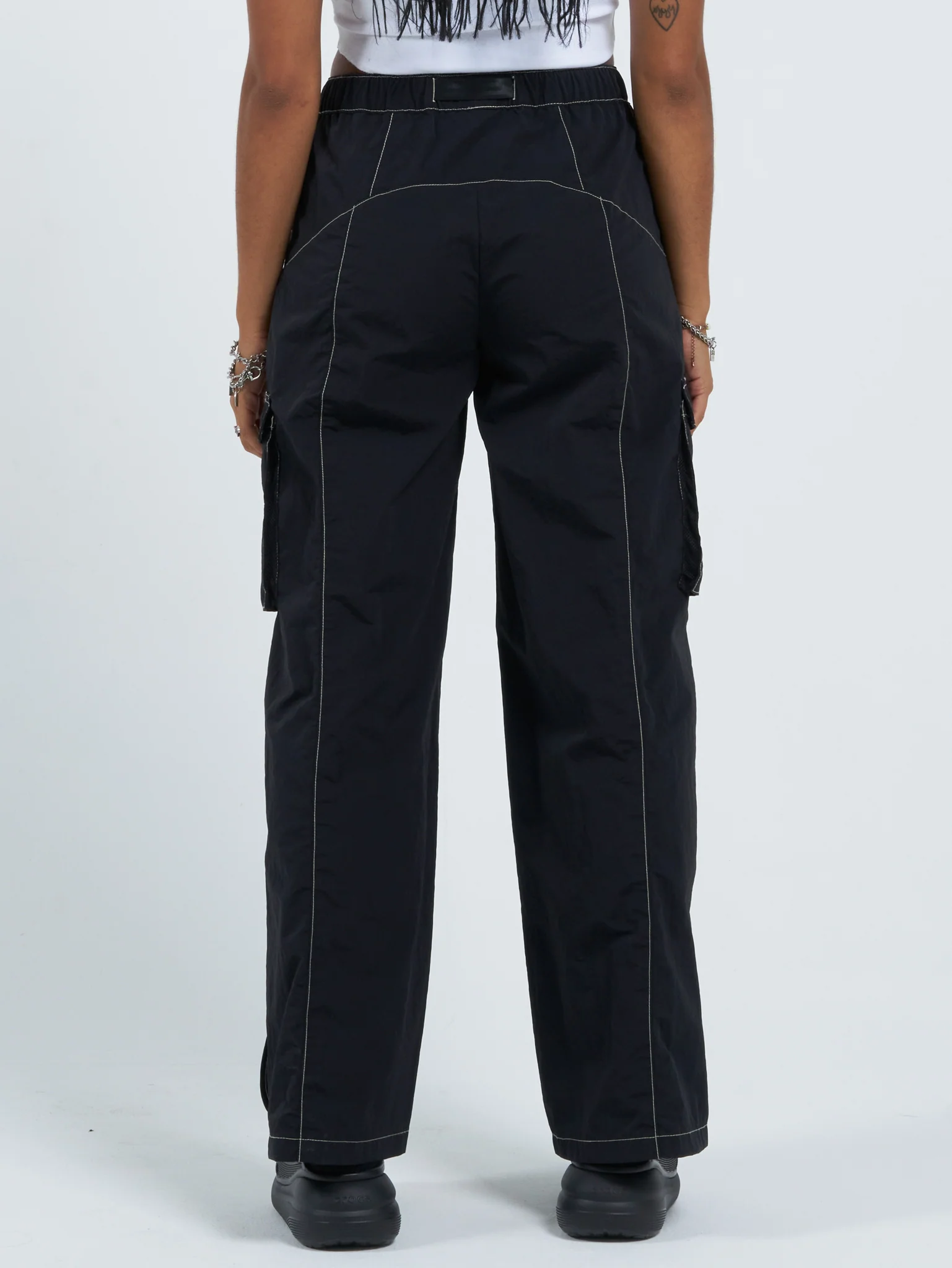 Alienation Nylon Pant - Washed Black - Image 2