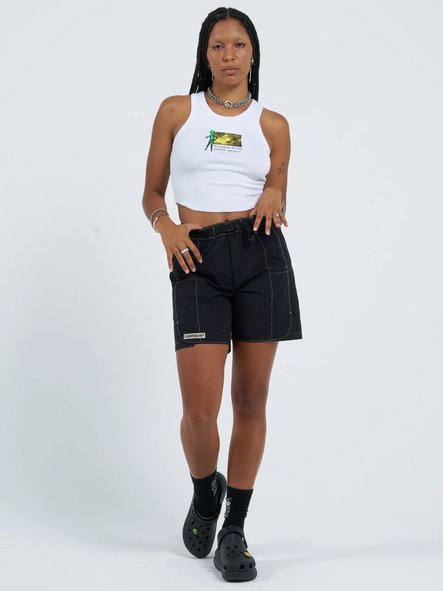 Alienation Nylon Short - Washed Black - Image 6