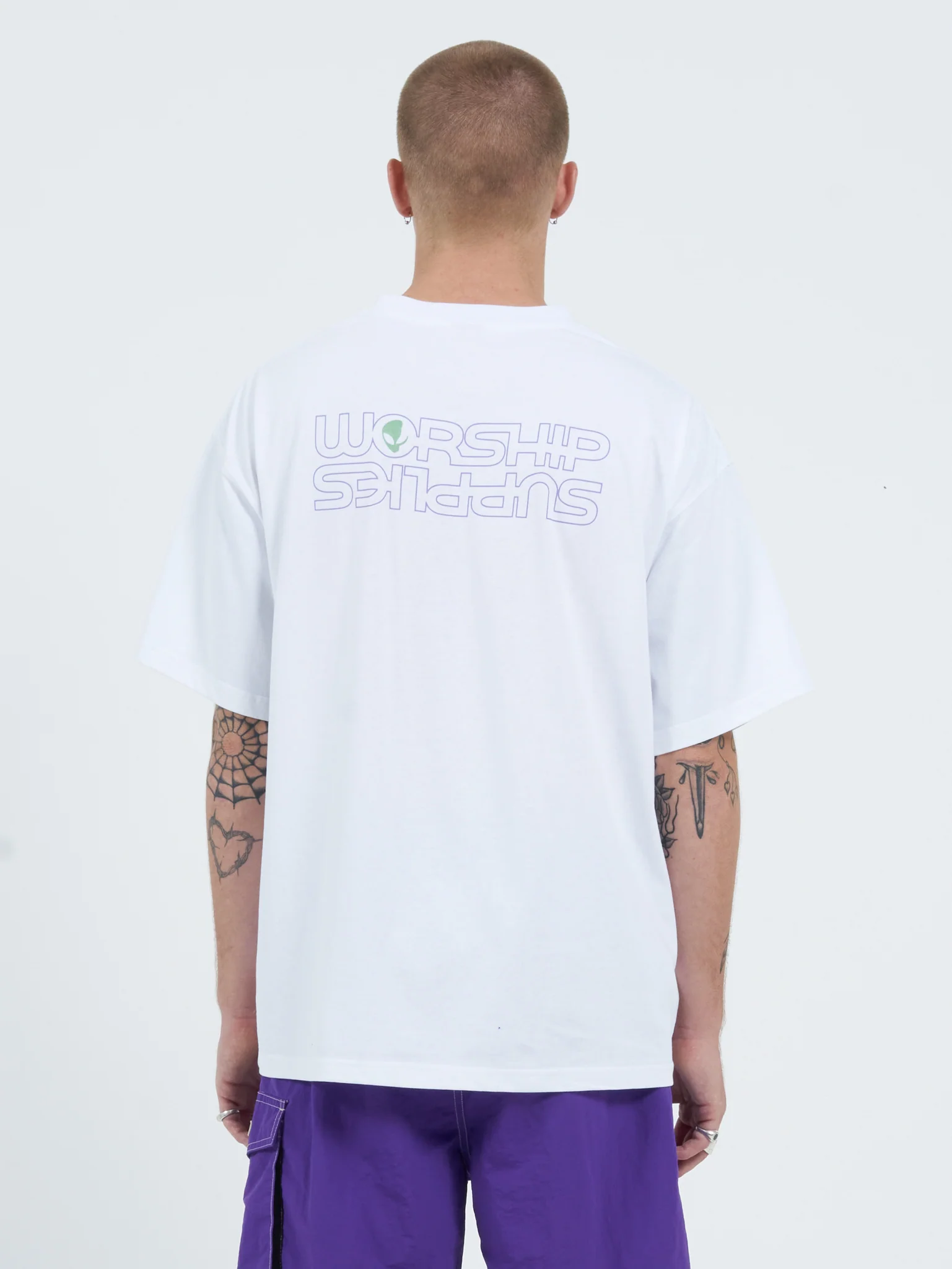 Alienation Over Size Tee - White - Image 2