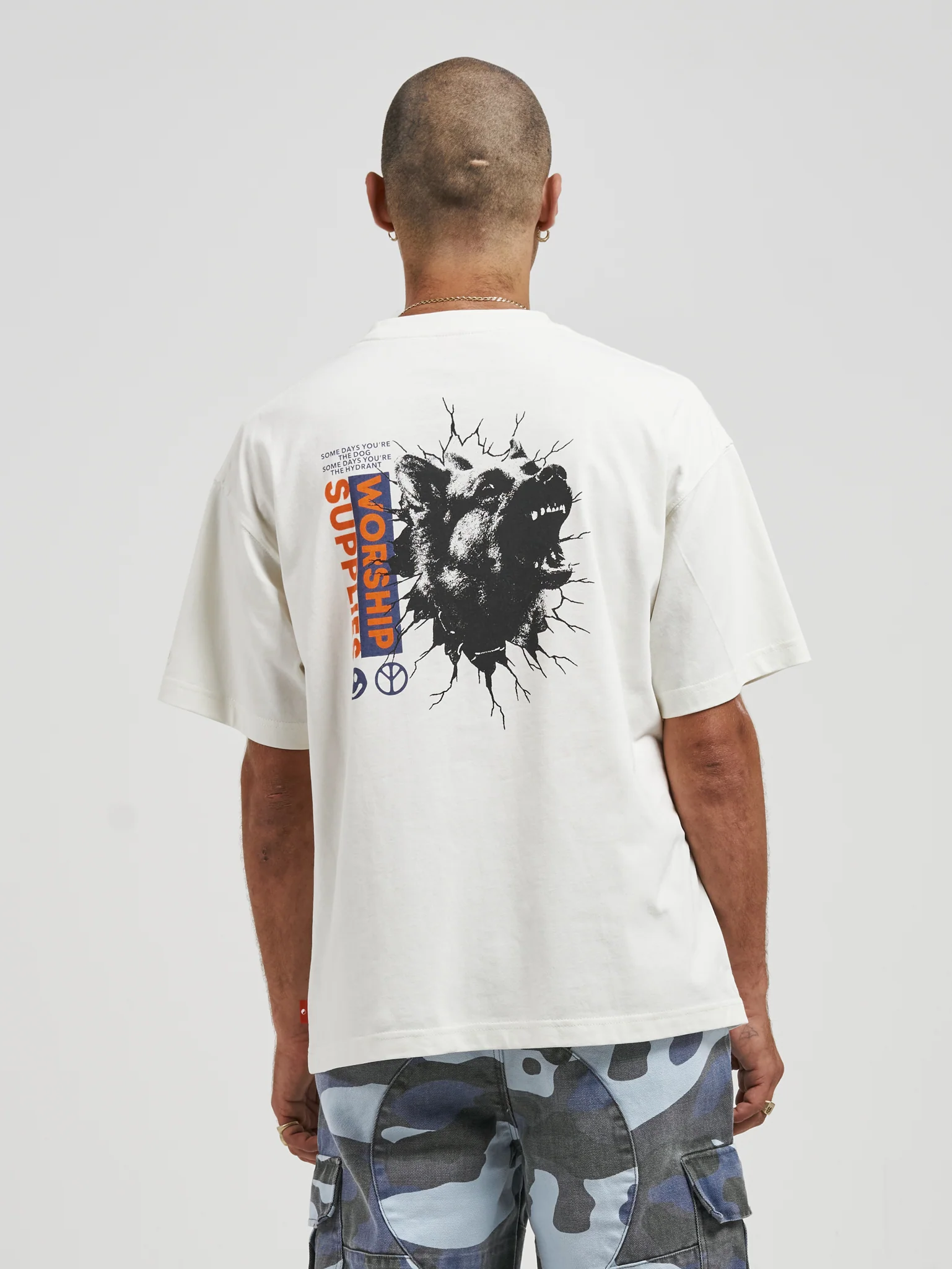 All Bark Oversize Tee - Bone - Image 2