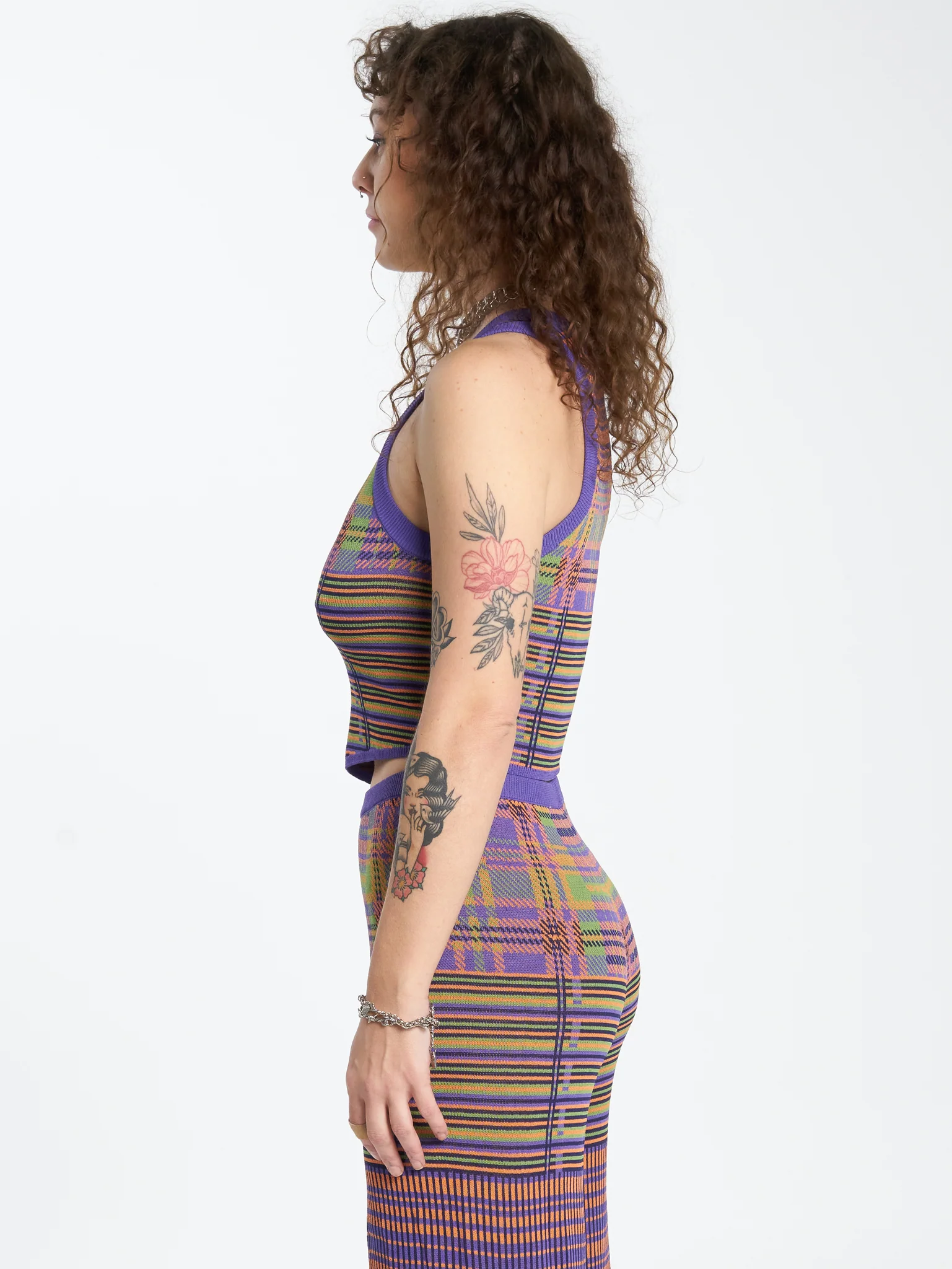 Allsorts Knit Top - Candy Plaid - Image 3