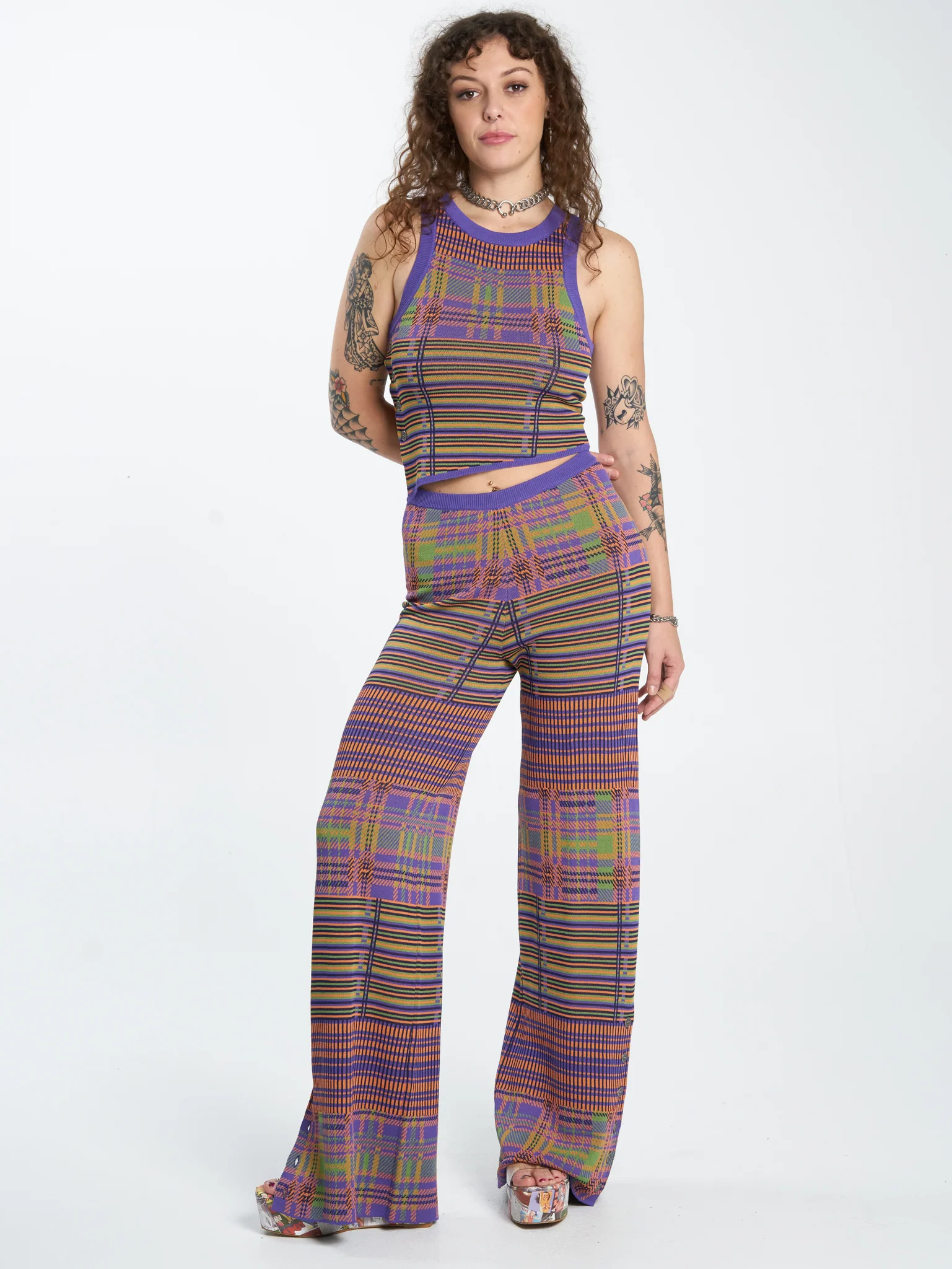 Allsorts Knit Top - Candy Plaid - Image 5