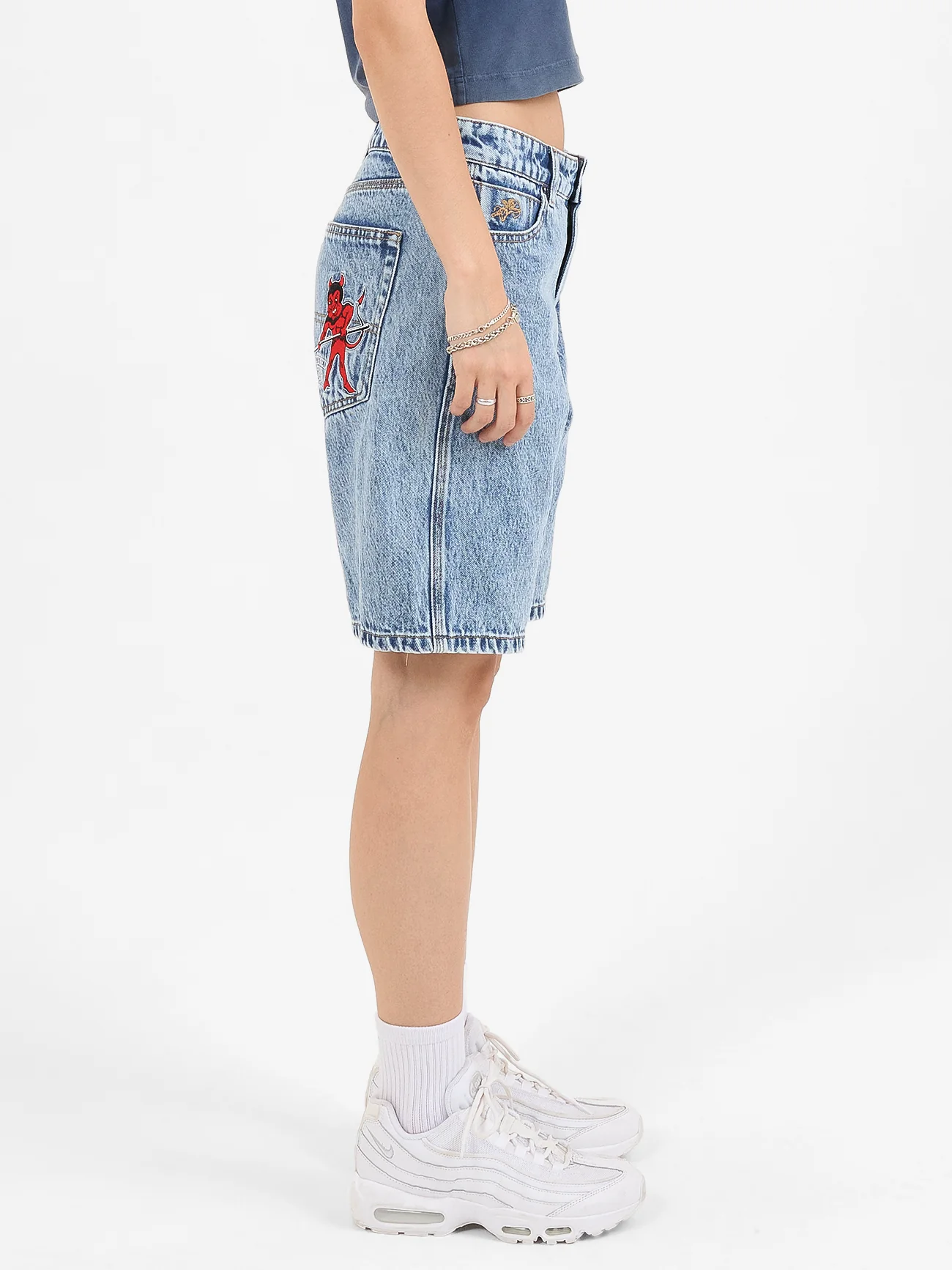 Alt State Sloucher Short - Salted Indigo Acid - Image 3