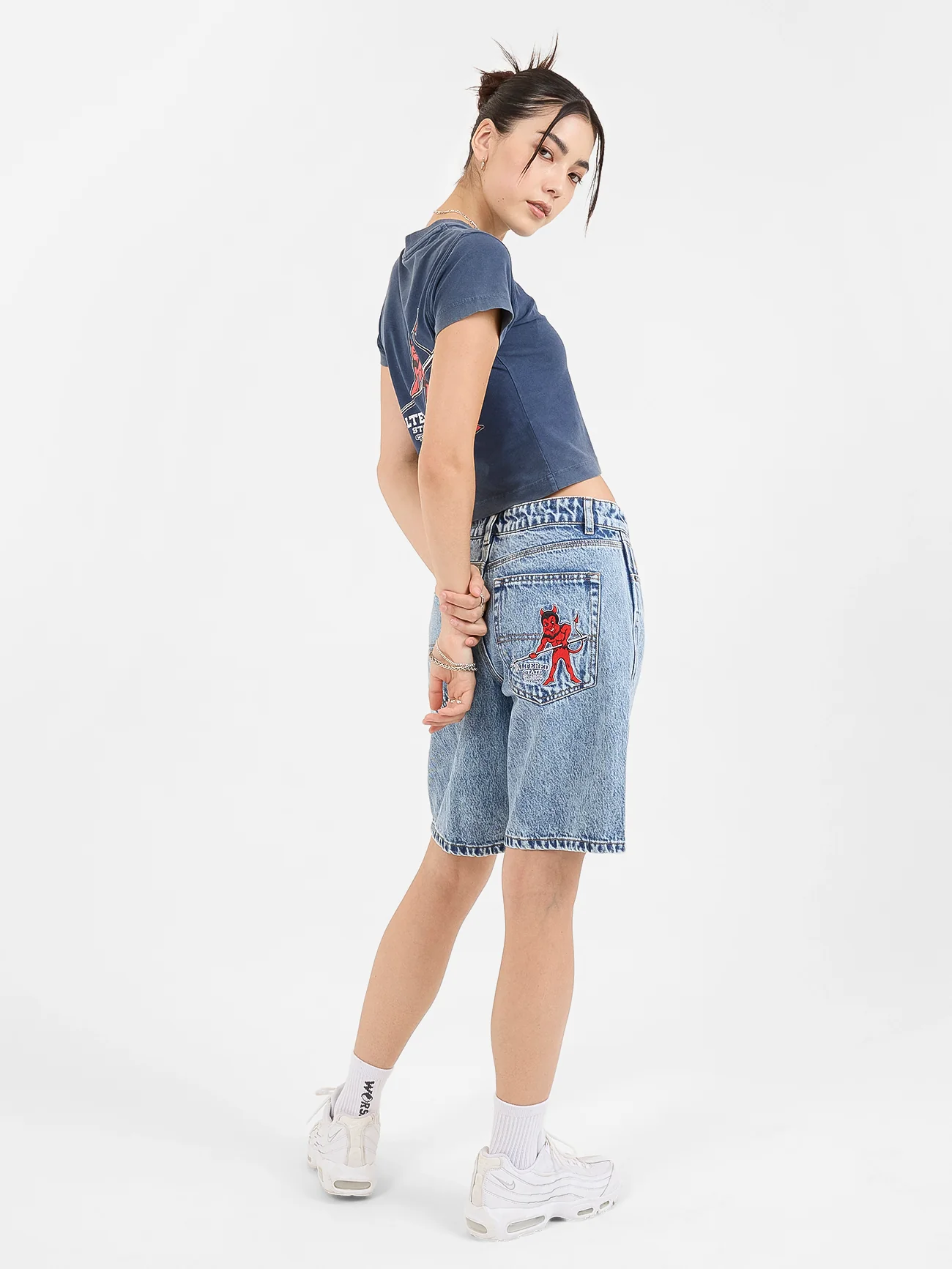 Alt State Sloucher Short - Salted Indigo Acid - Image 6