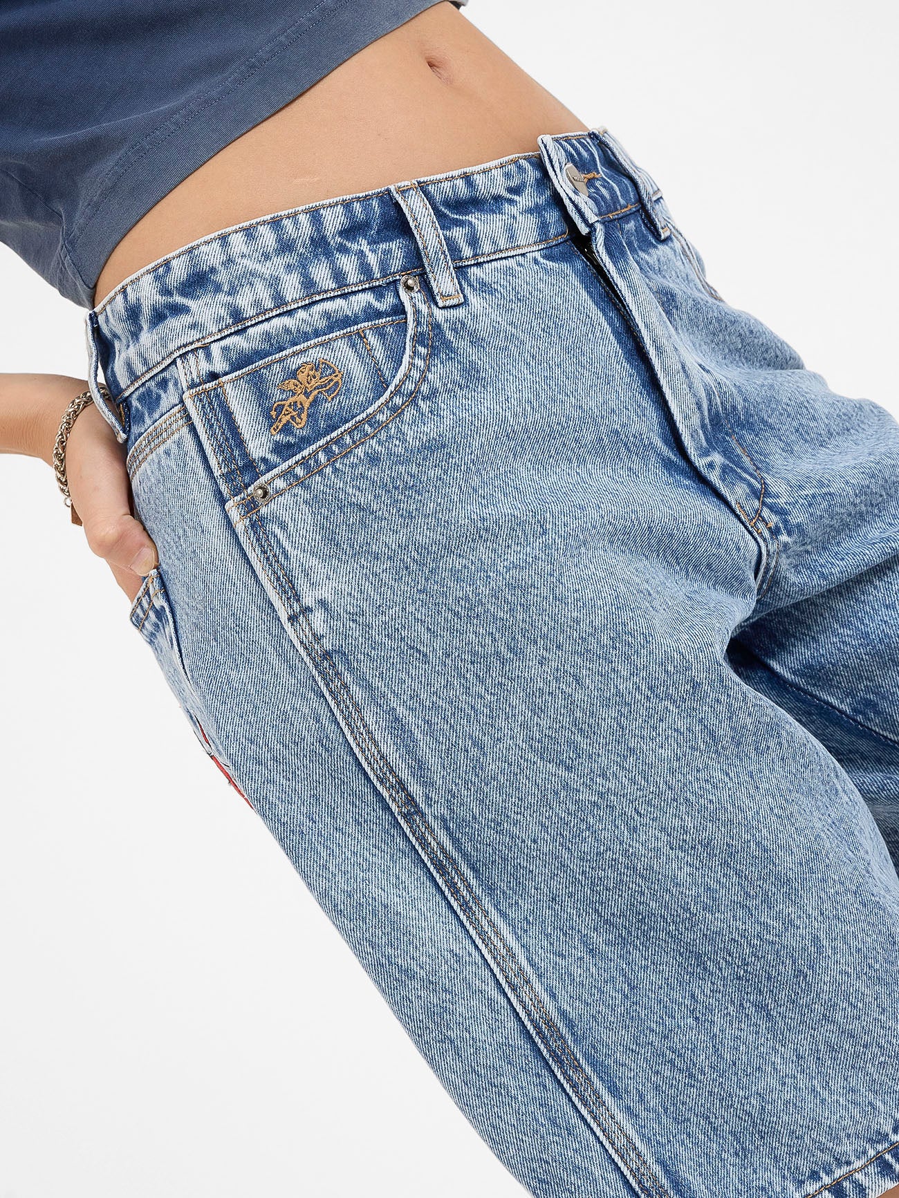 Alt State Sloucher Short - Salted Indigo Acid - Image 8