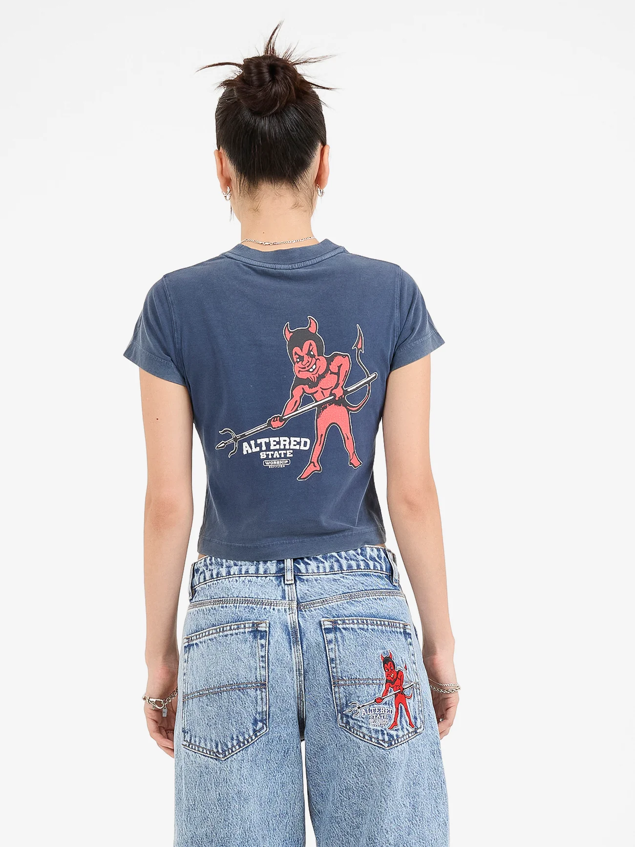 Alt State Teeny Tee - Black Iris Fade - Image 2