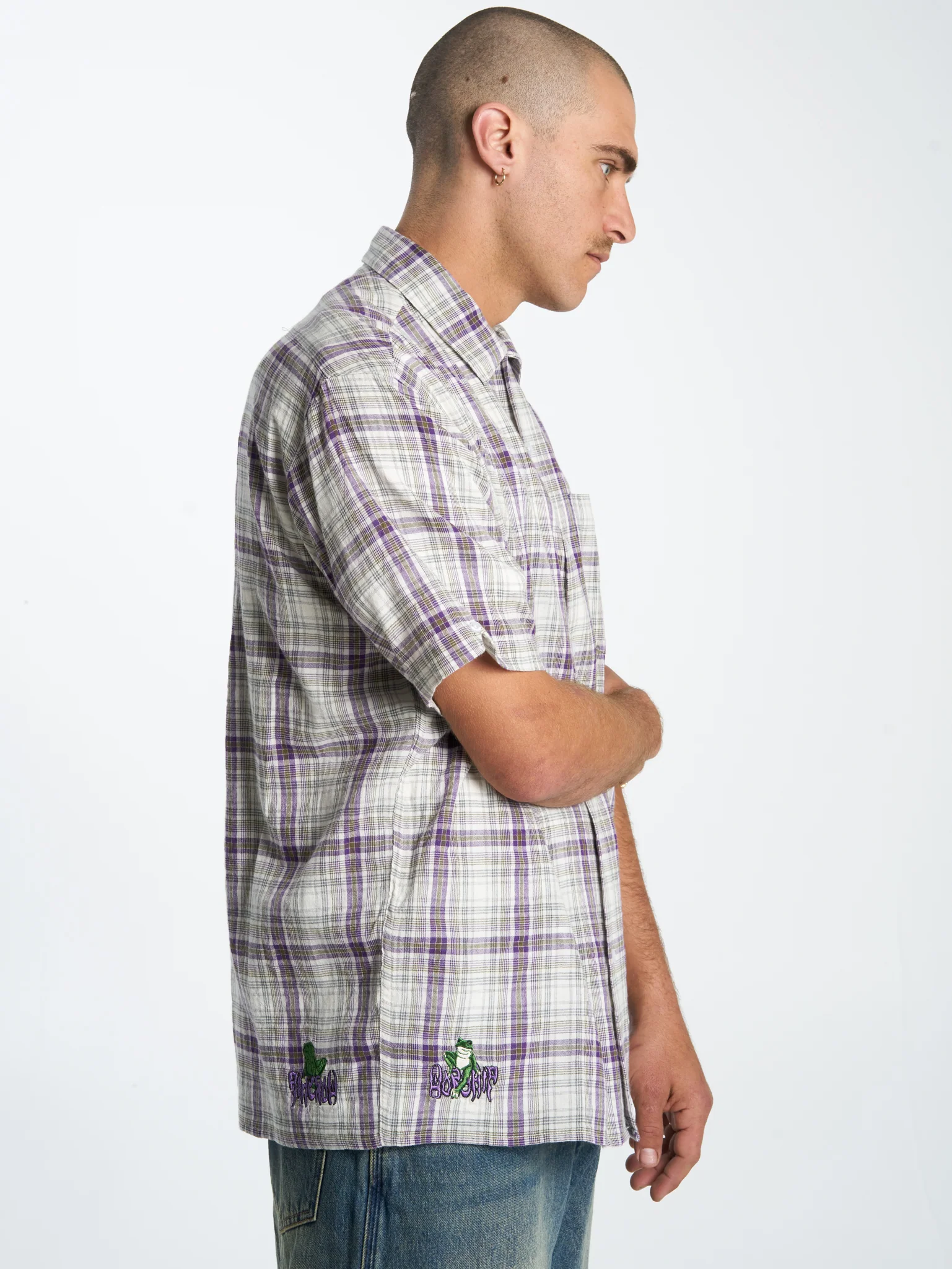Amphibious Short Sleeve Shirt - Purple - Image 6