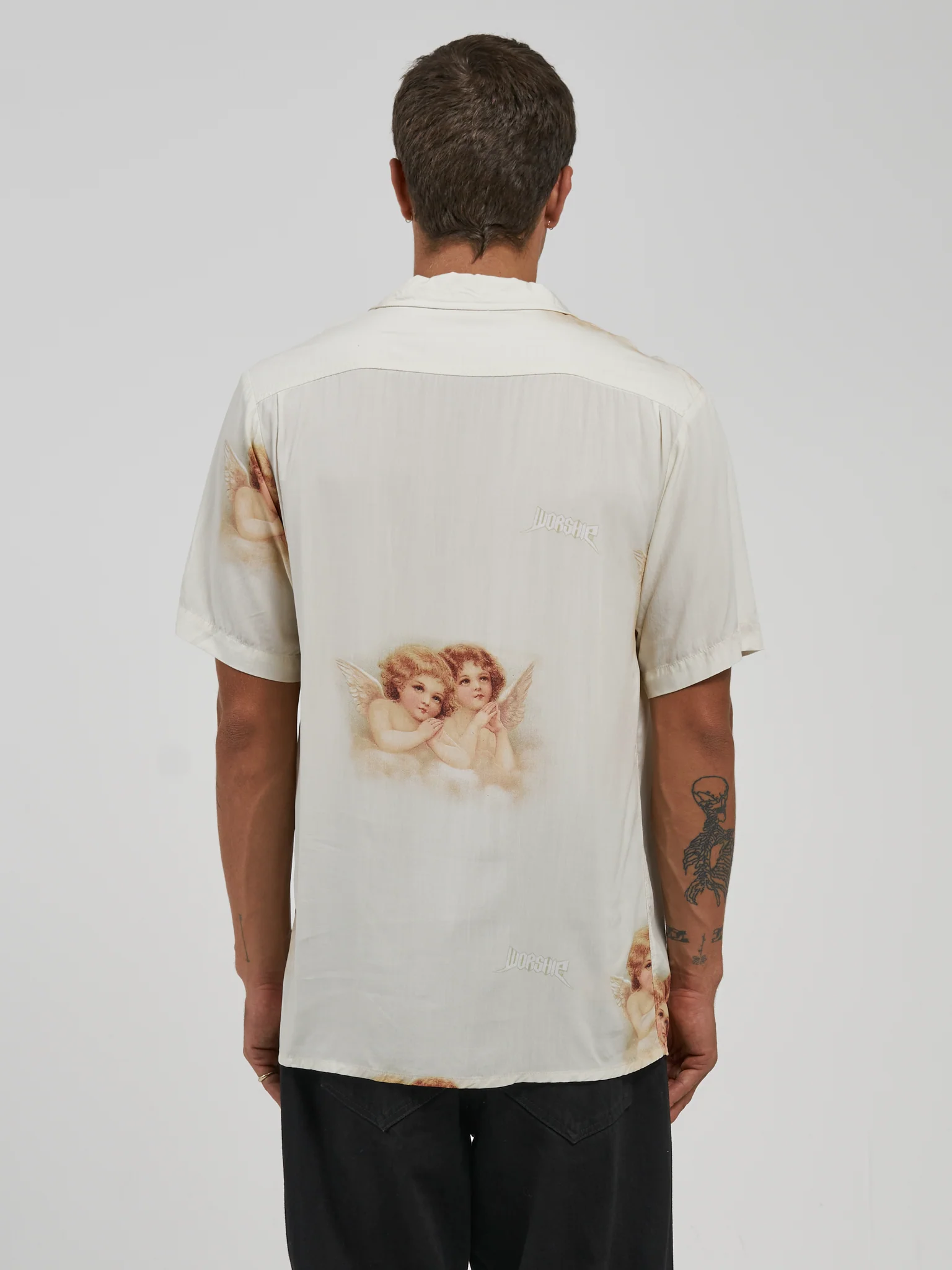 Angelika Bowling Shirt - Tan - Image 4