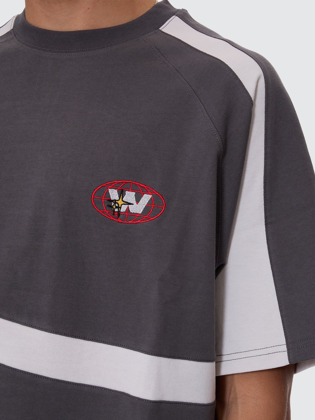 Anytime Oversize Raglan Tee - Worn Black - Image 3