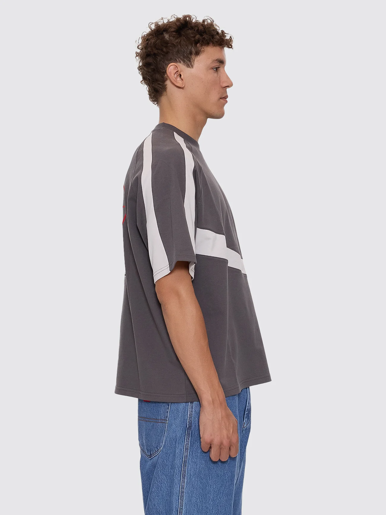 Anytime Oversize Raglan Tee - Worn Black - Image 7