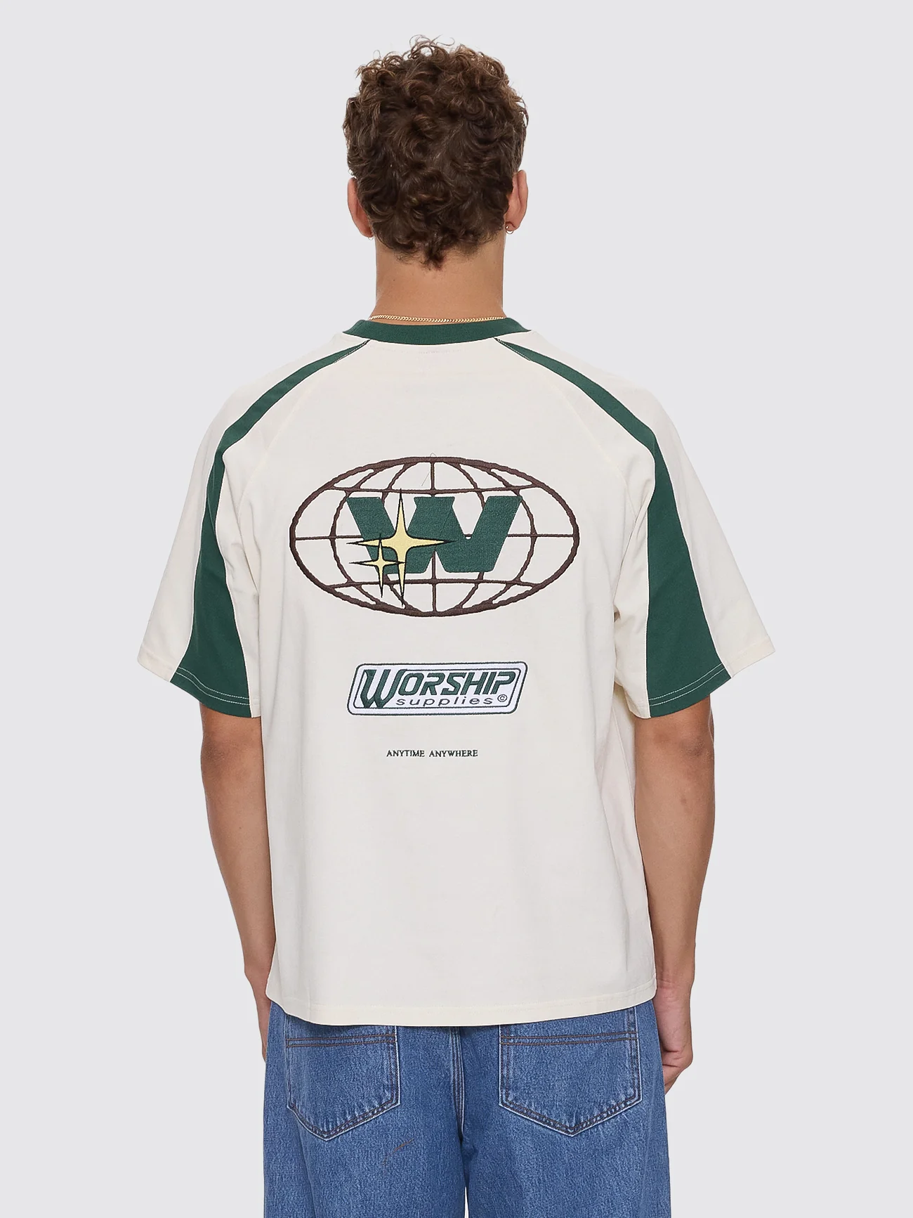 Anytime Oversize Raglan Tee - Zine - Green - Image 4