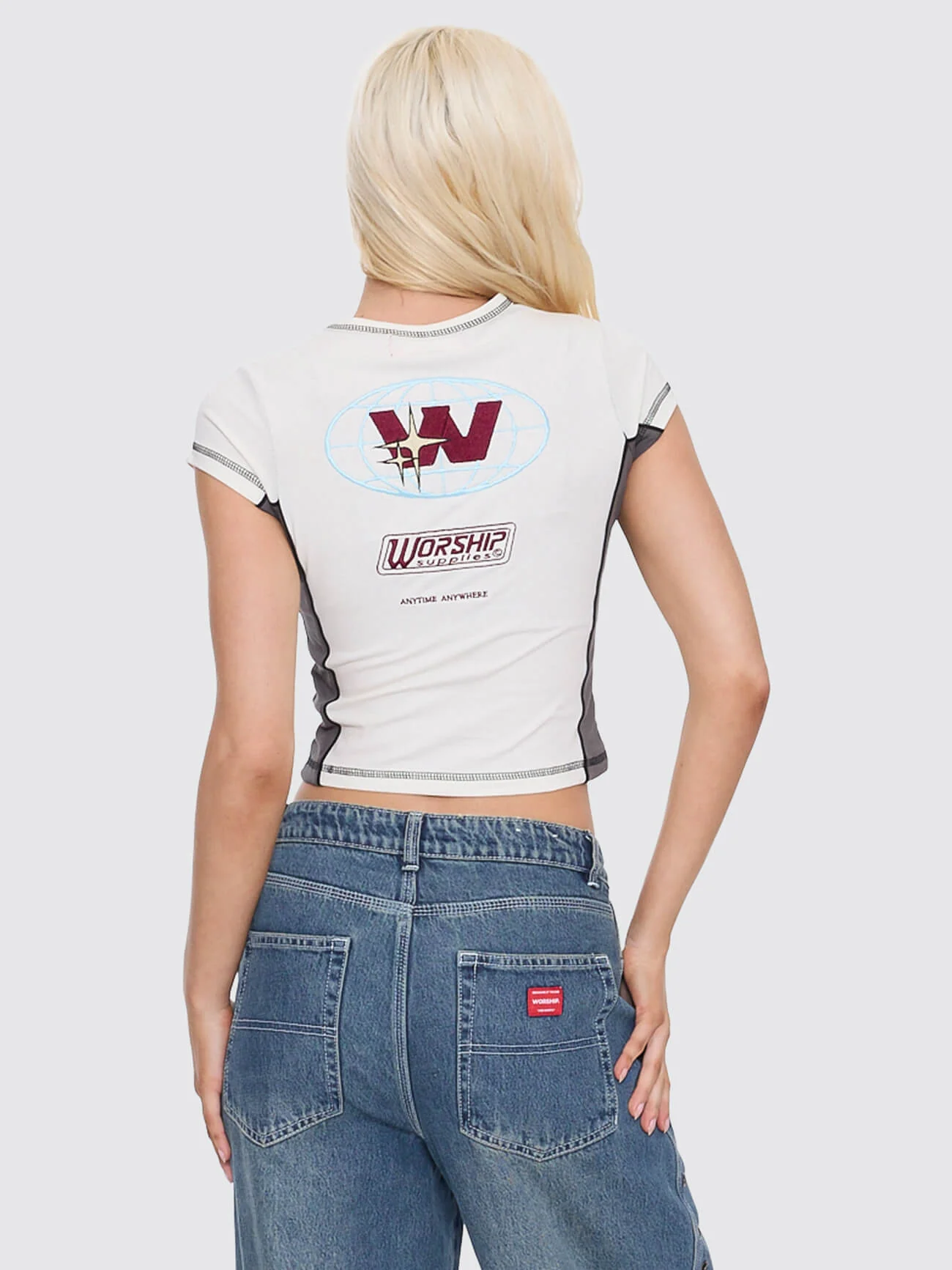 Anytime Panelled Cap Sleeve Tee - Zine - Image 6