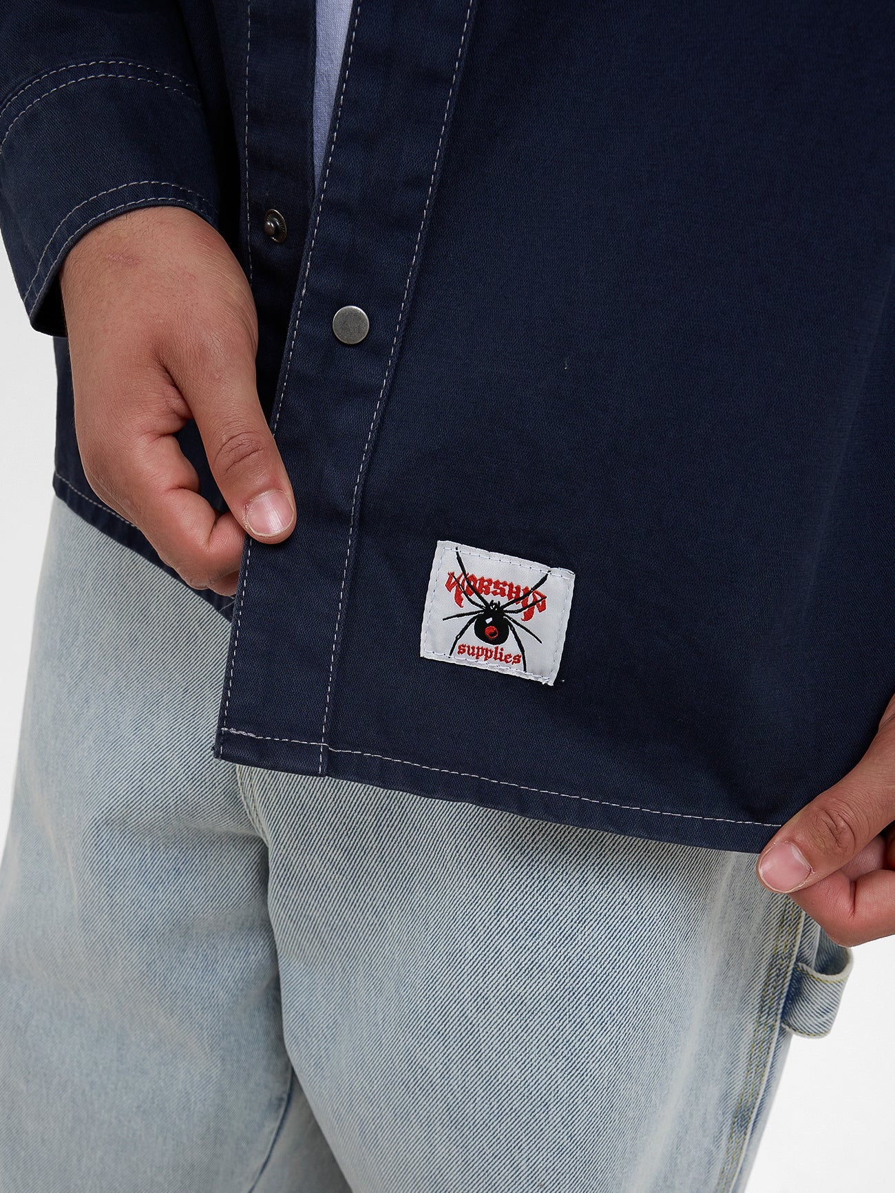 Arachnid Overshirt - Black Iris - Image 7