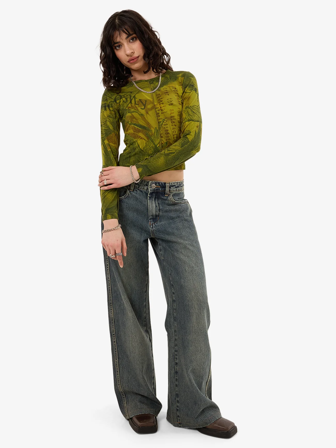 At Peace Long Sleeve Top  - Guacamole - Image 5