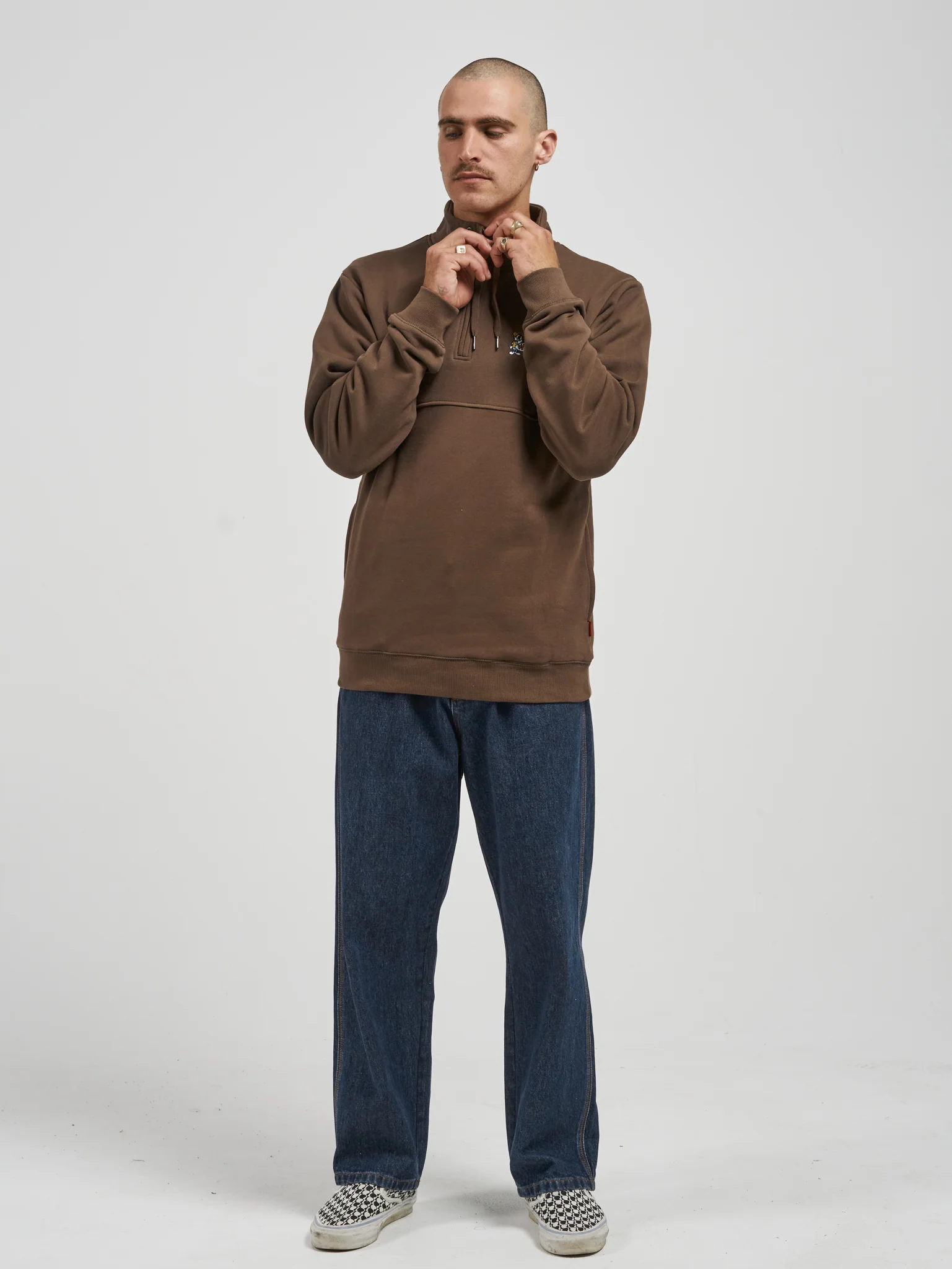 Badger Quarter Zip Fleece - Rain Drum - Image 6