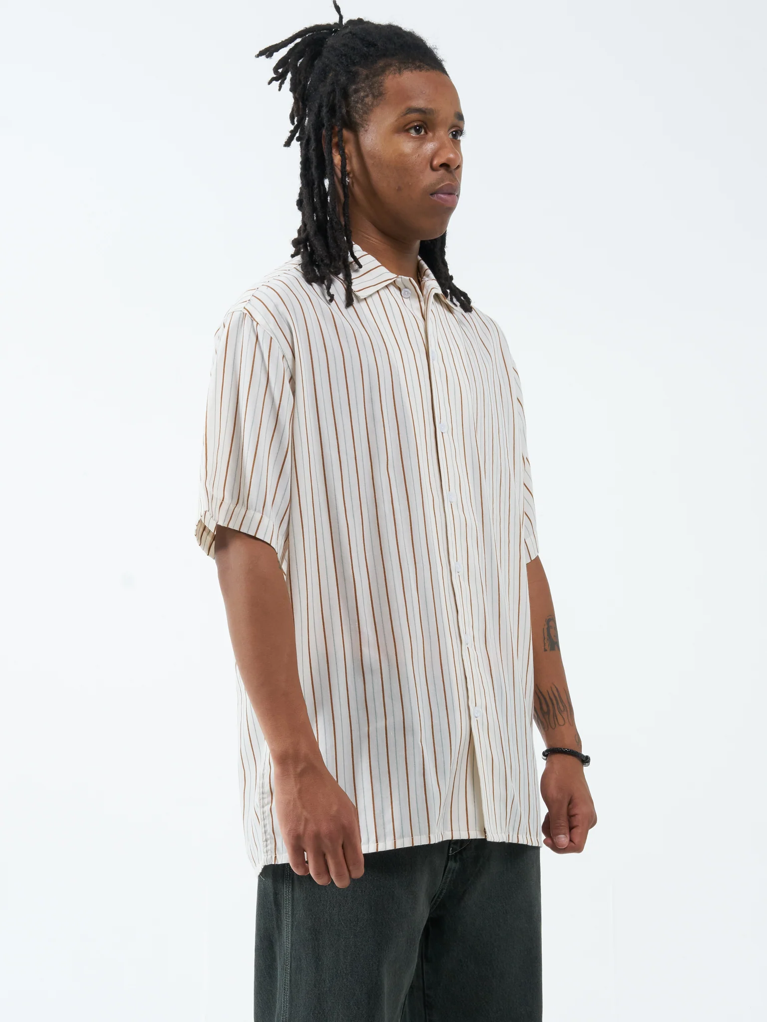 Bare Stripe Shirt - White Cap - Image 4