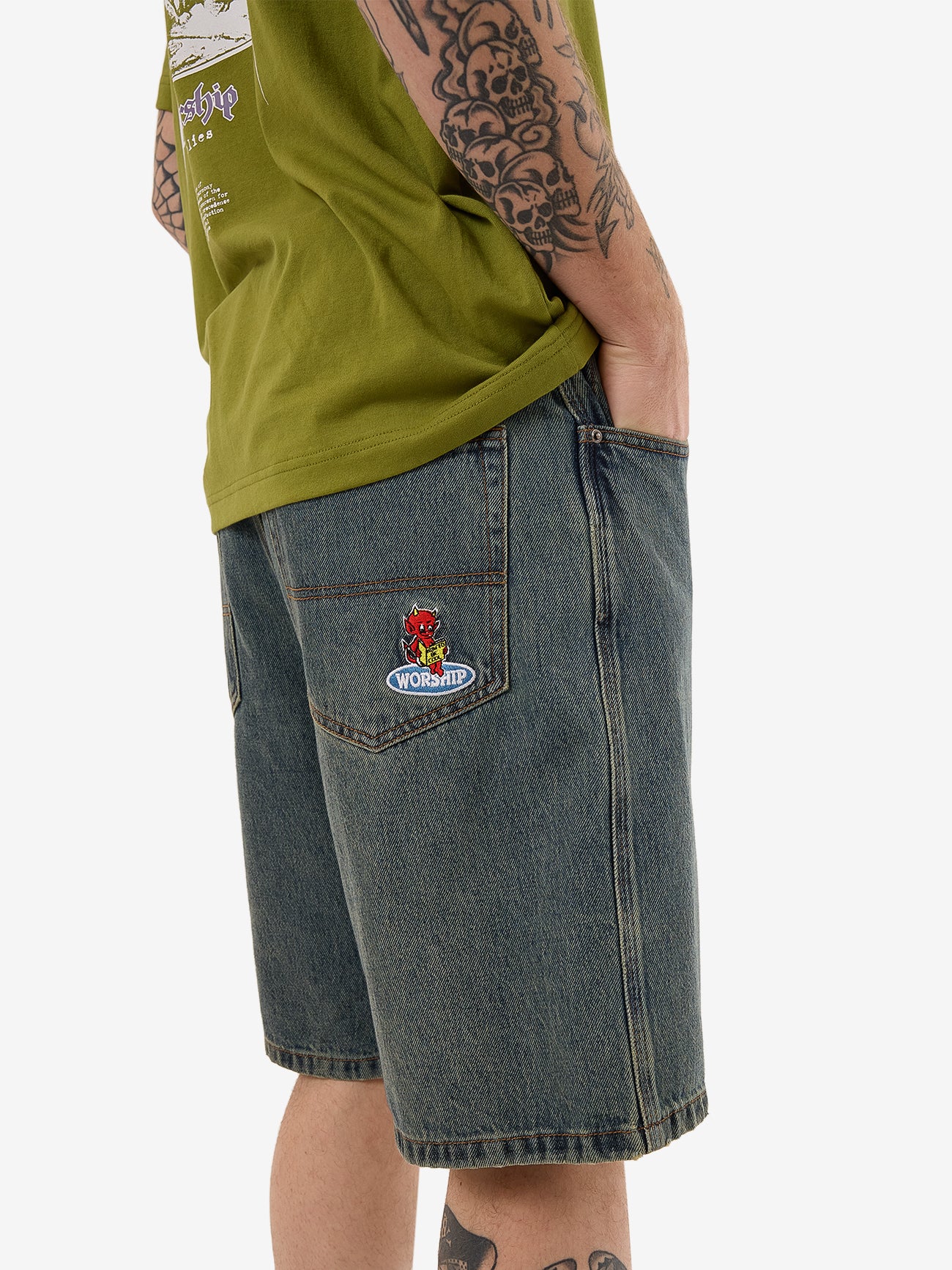 Be Cool Big Dawg Jean Short - Blue Haze - Image 7