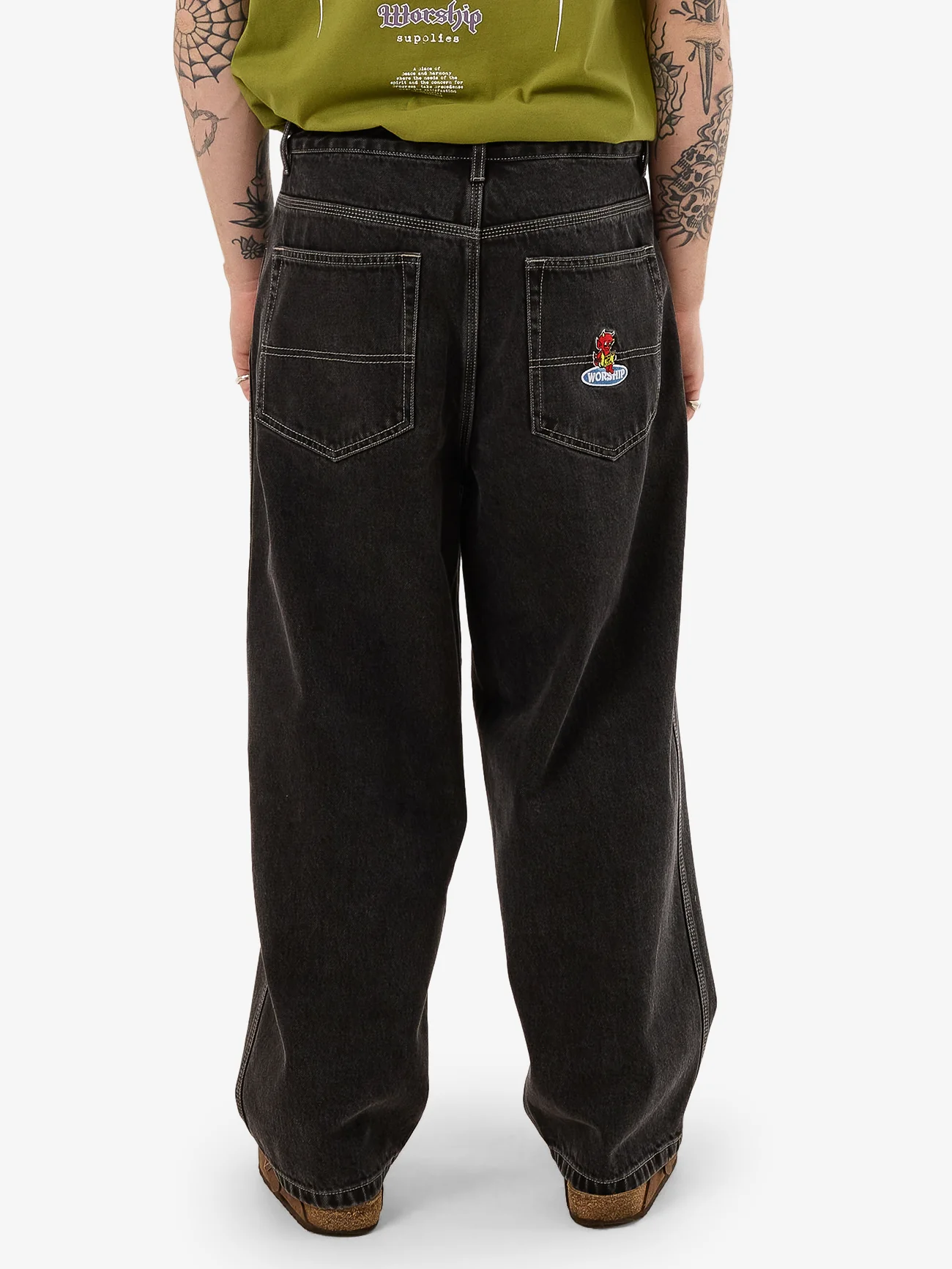 Be Cool Big Lounger Jean - Black Rinse - Image 2