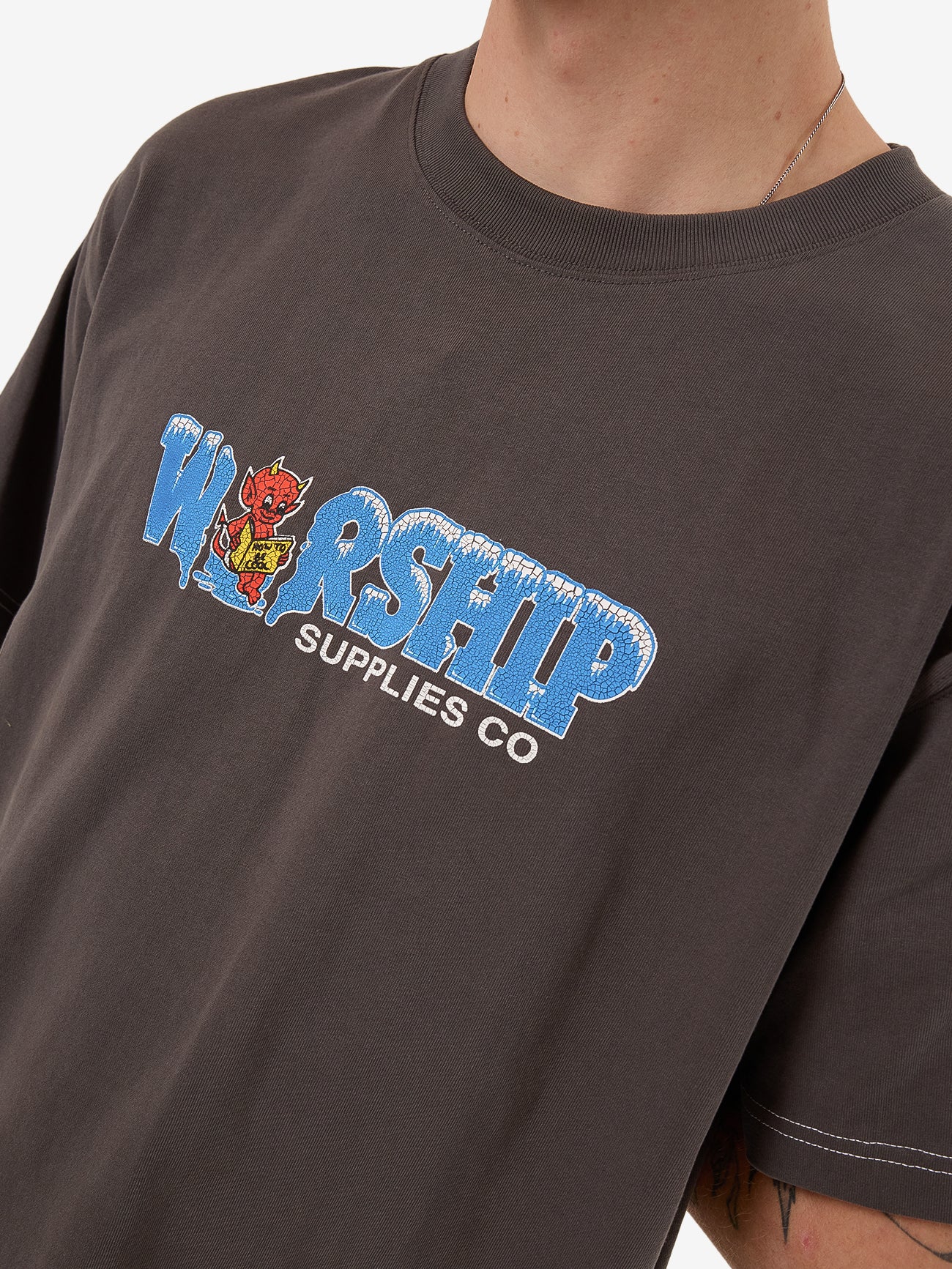 Be Cool Tee - Worn Black - Image 5