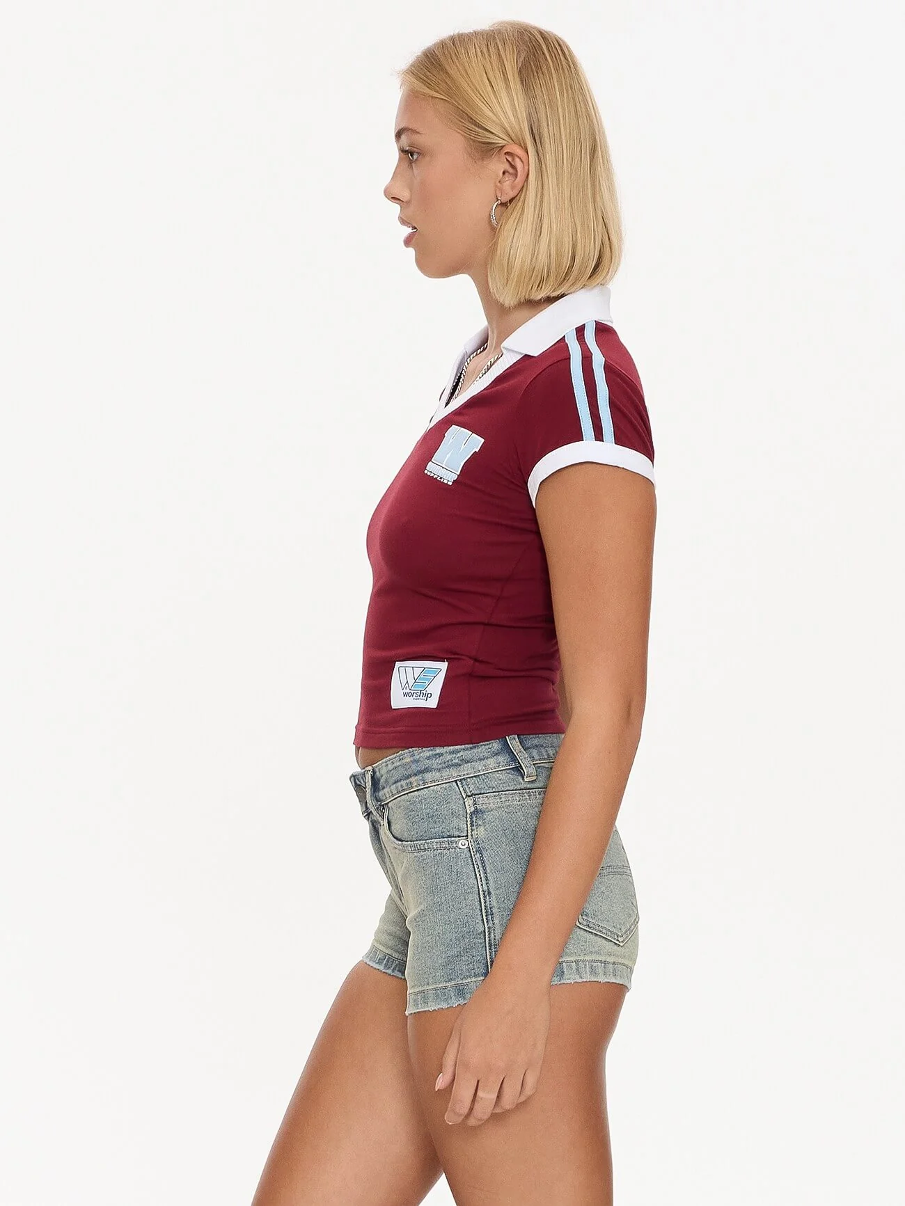 Belter Baby Polo Tee - Deep Cherry - Image 6