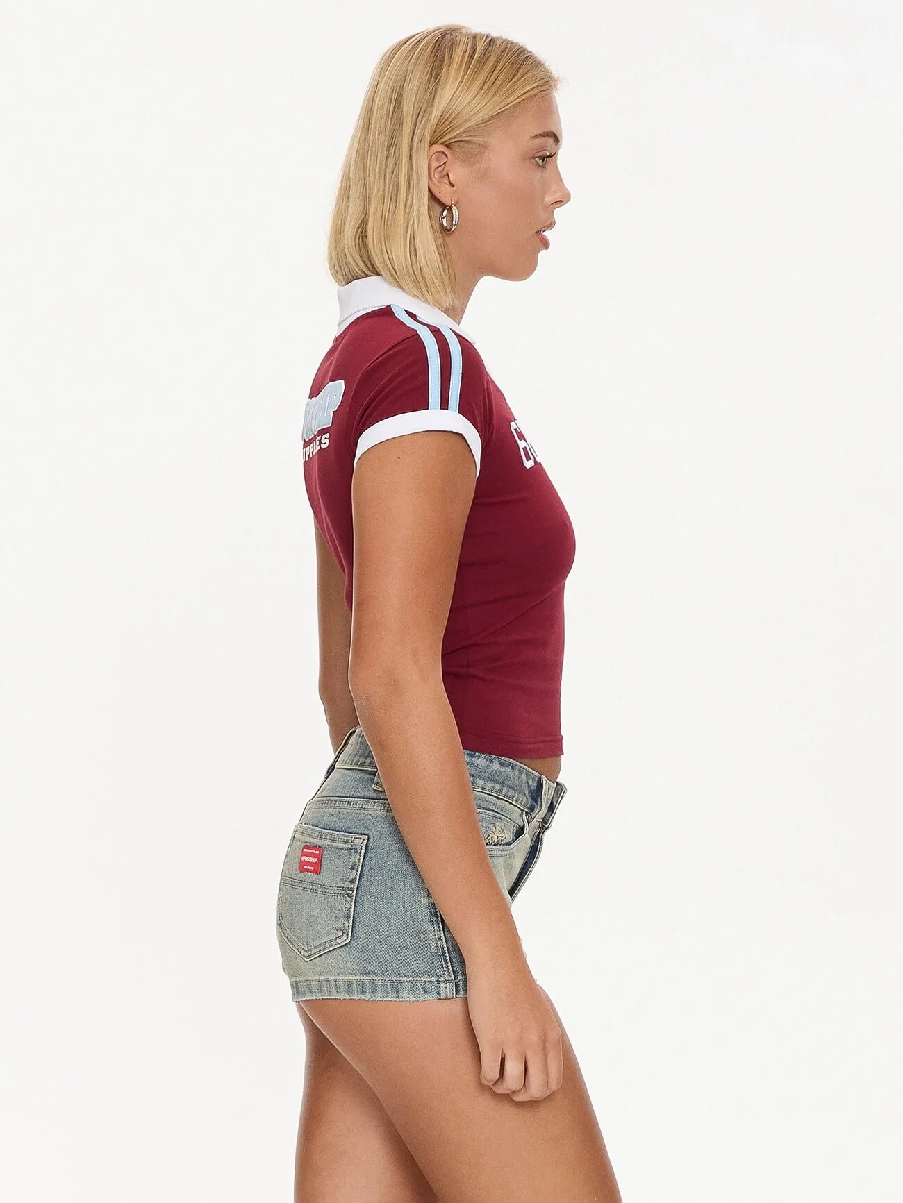 Belter Baby Polo Tee - Deep Cherry - Image 9