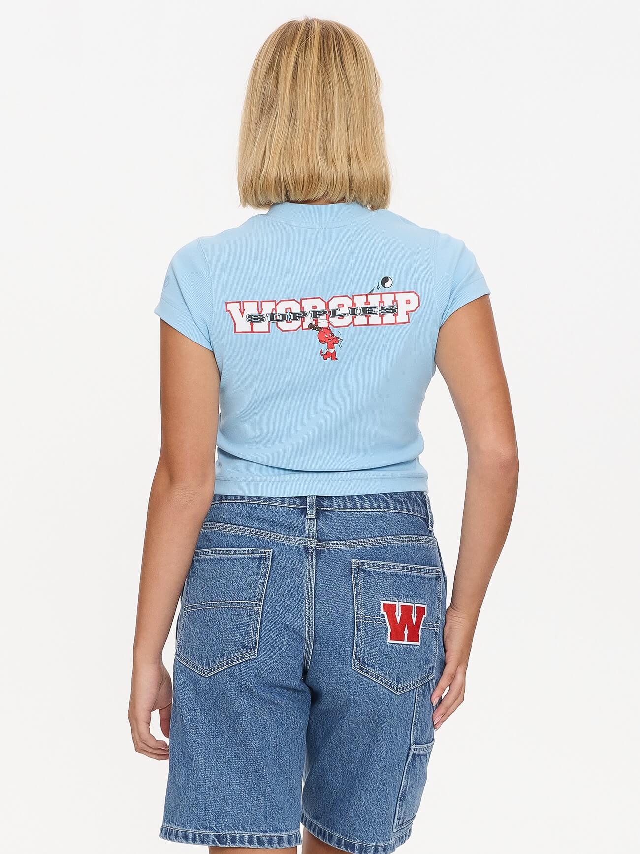 Belter Teeny Tee - Willow Blue - Image 2