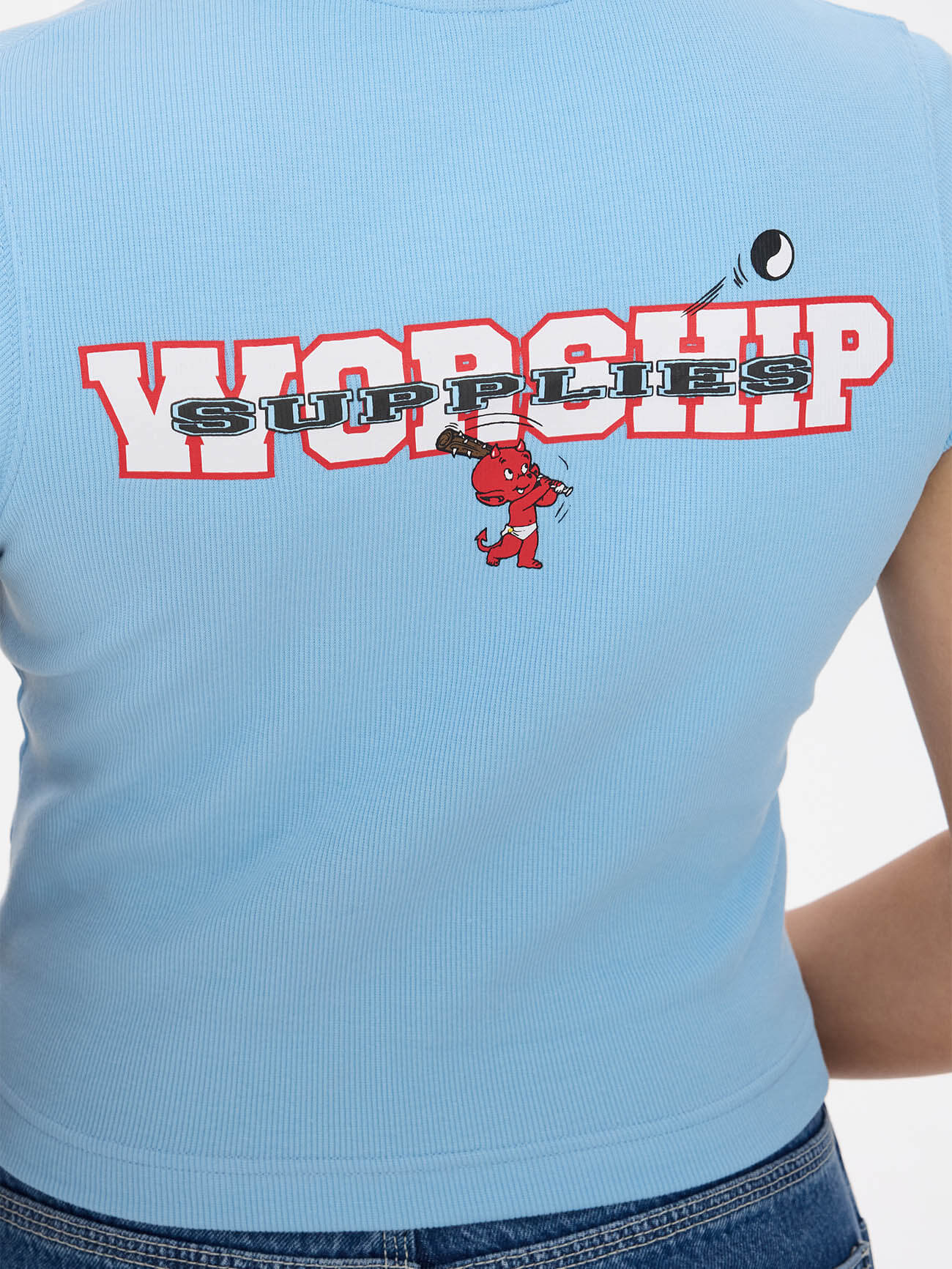 Belter Teeny Tee - Willow Blue - Image 8