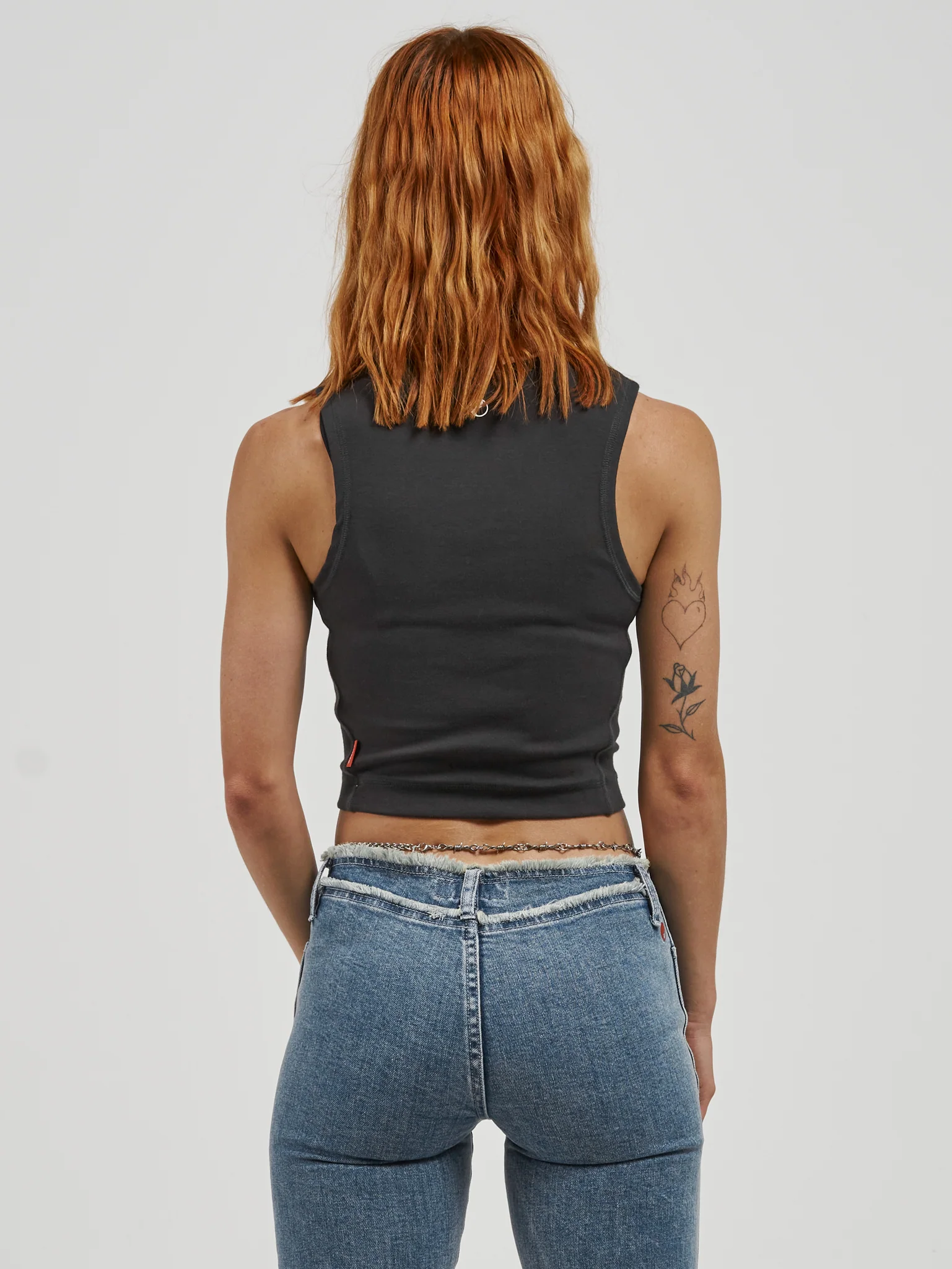Bespangle Tiny Tank - Washed Black - Image 5