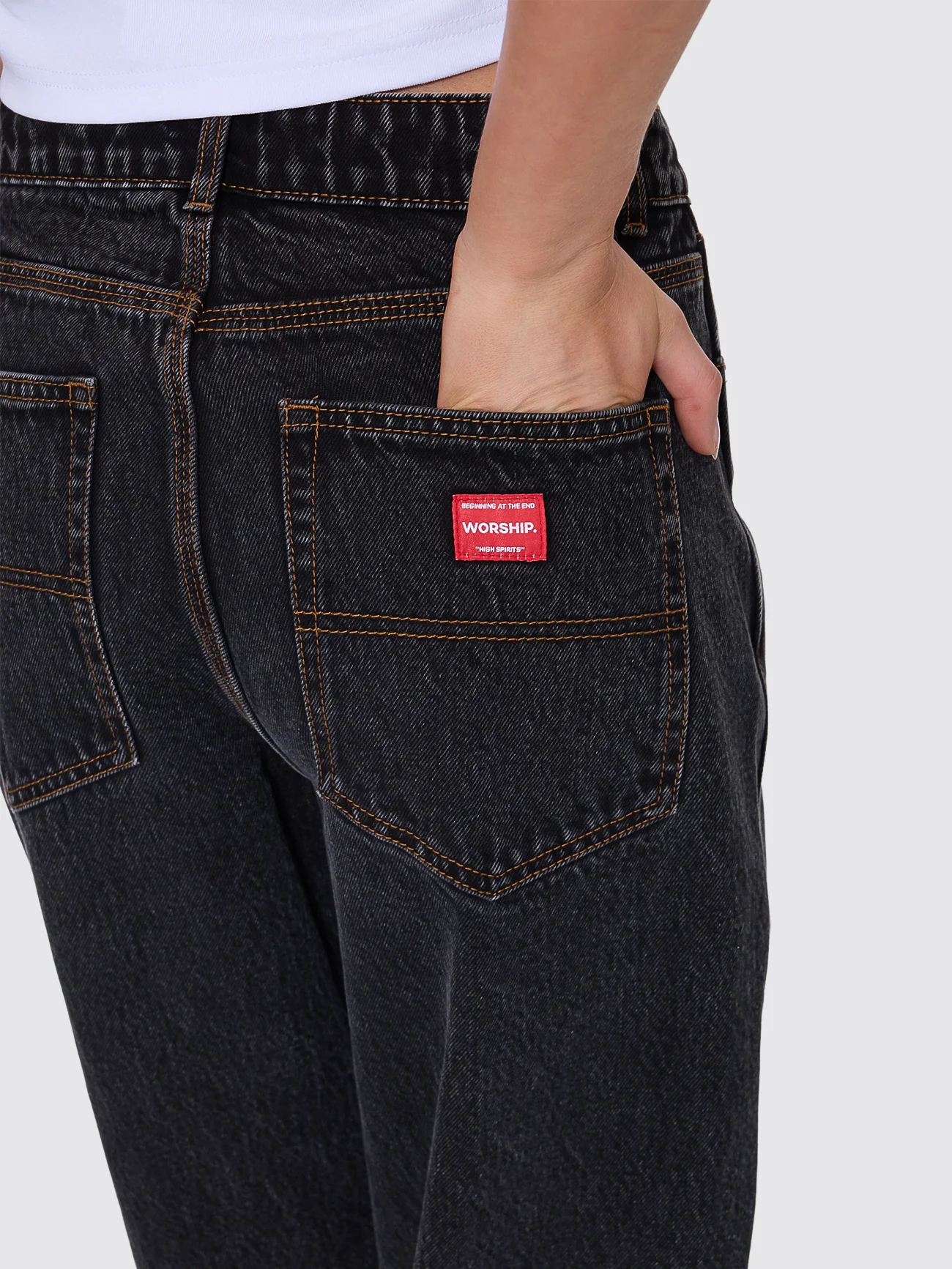 Big Baggy Jean - Black Rinse - Image 5