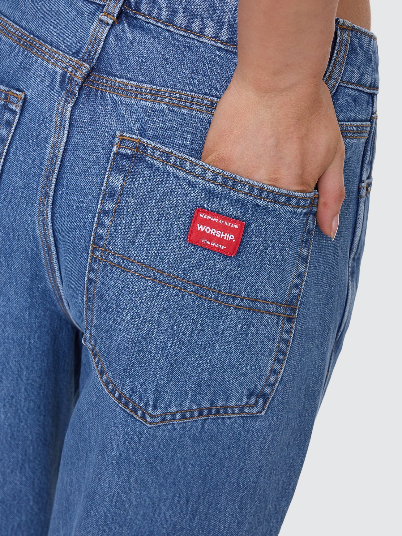 Big Baggy Jean - Sky High Blue - Image 5