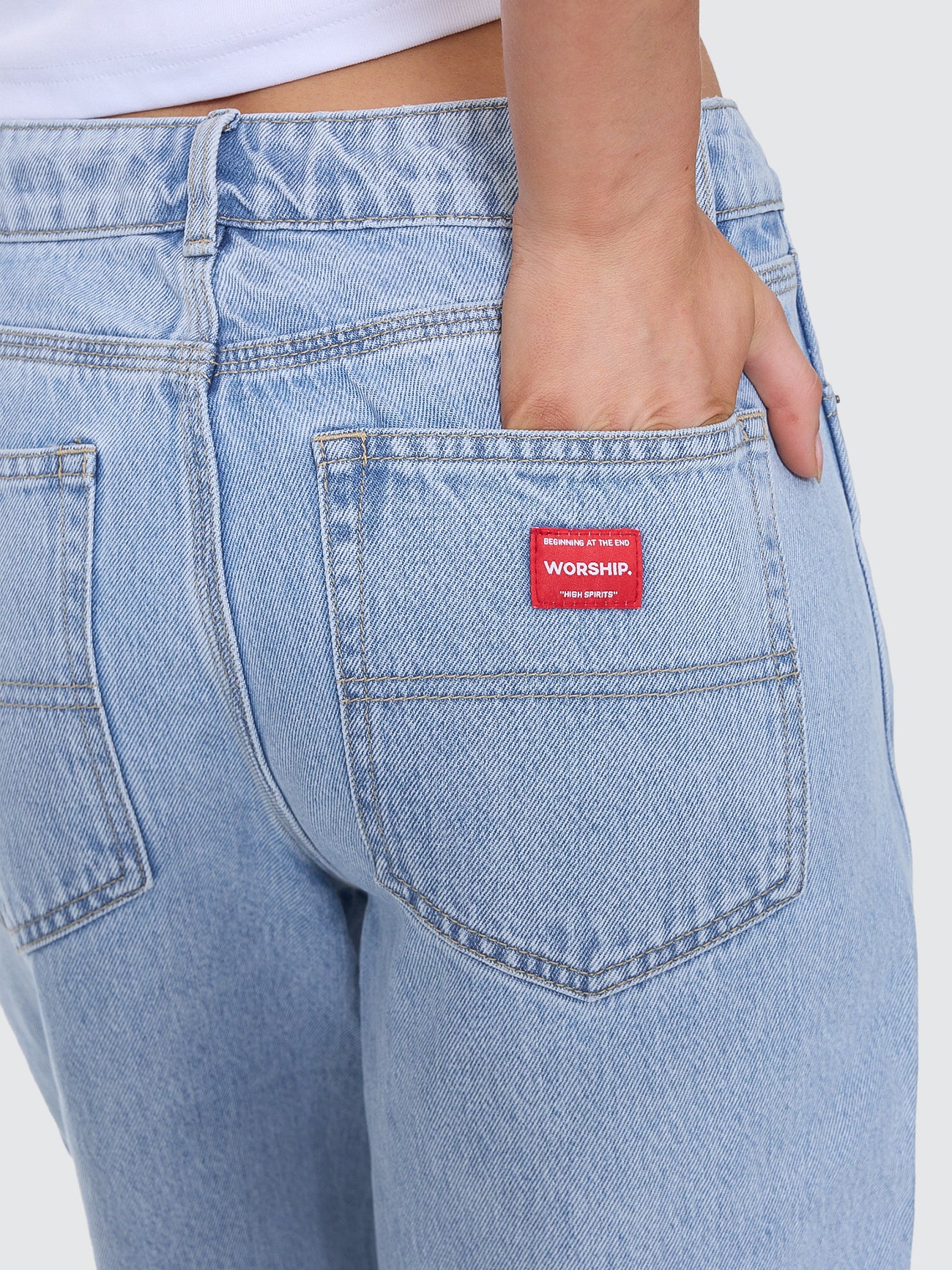 Big Baggy Jean - Worship Worn Blue - Image 6