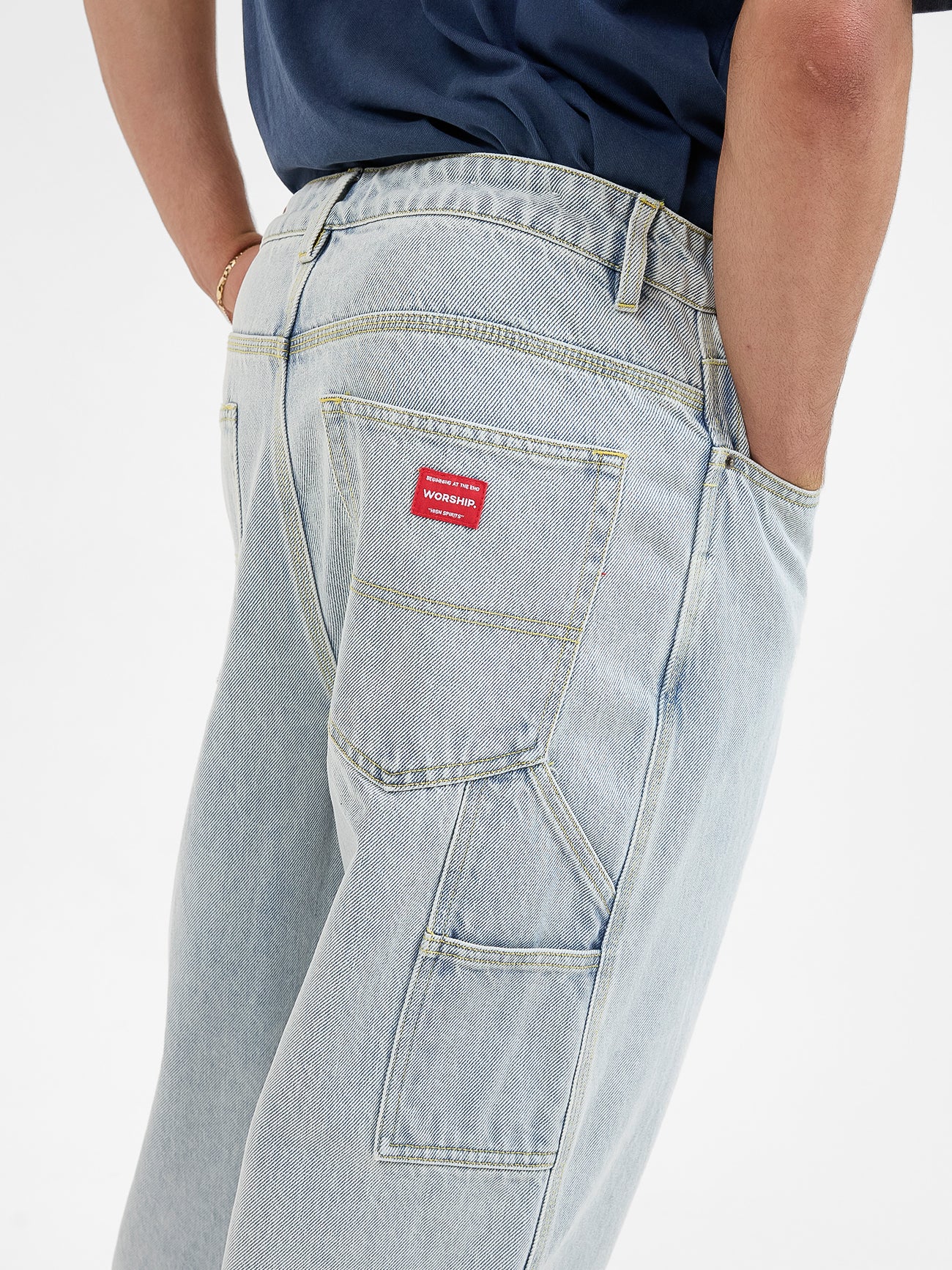 Big Dawg Carpenter Jean - Arctic Blue - Image 8