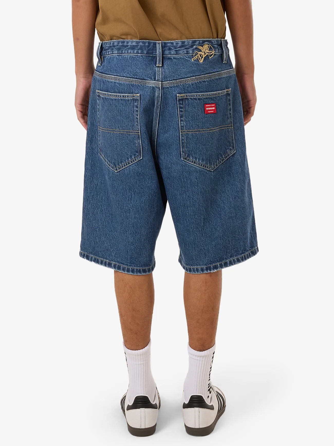 Big Dawg Jean Short - Worn Blue Rinse - Image 2