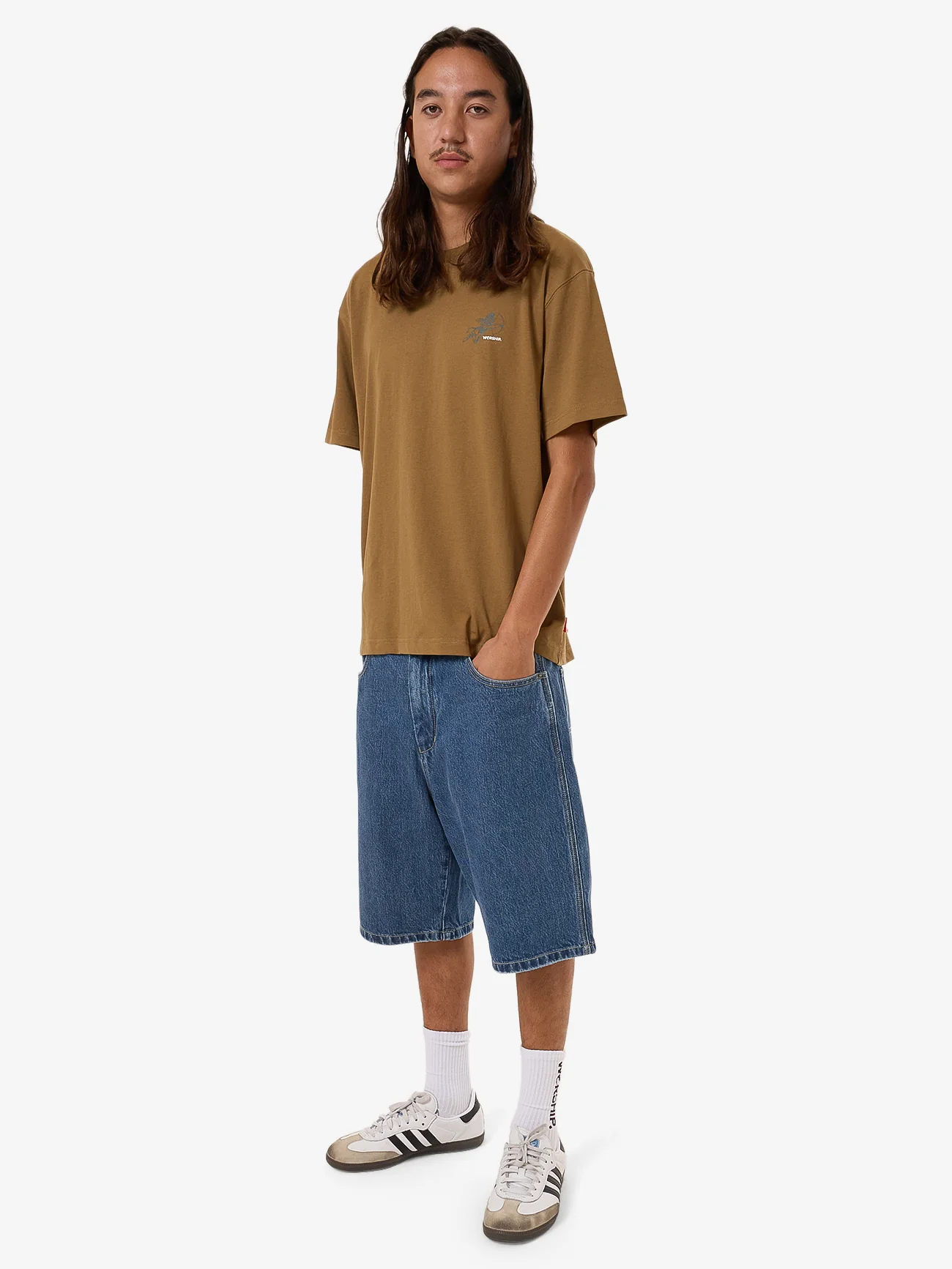 Big Dawg Jean Short - Worn Blue Rinse - Image 5