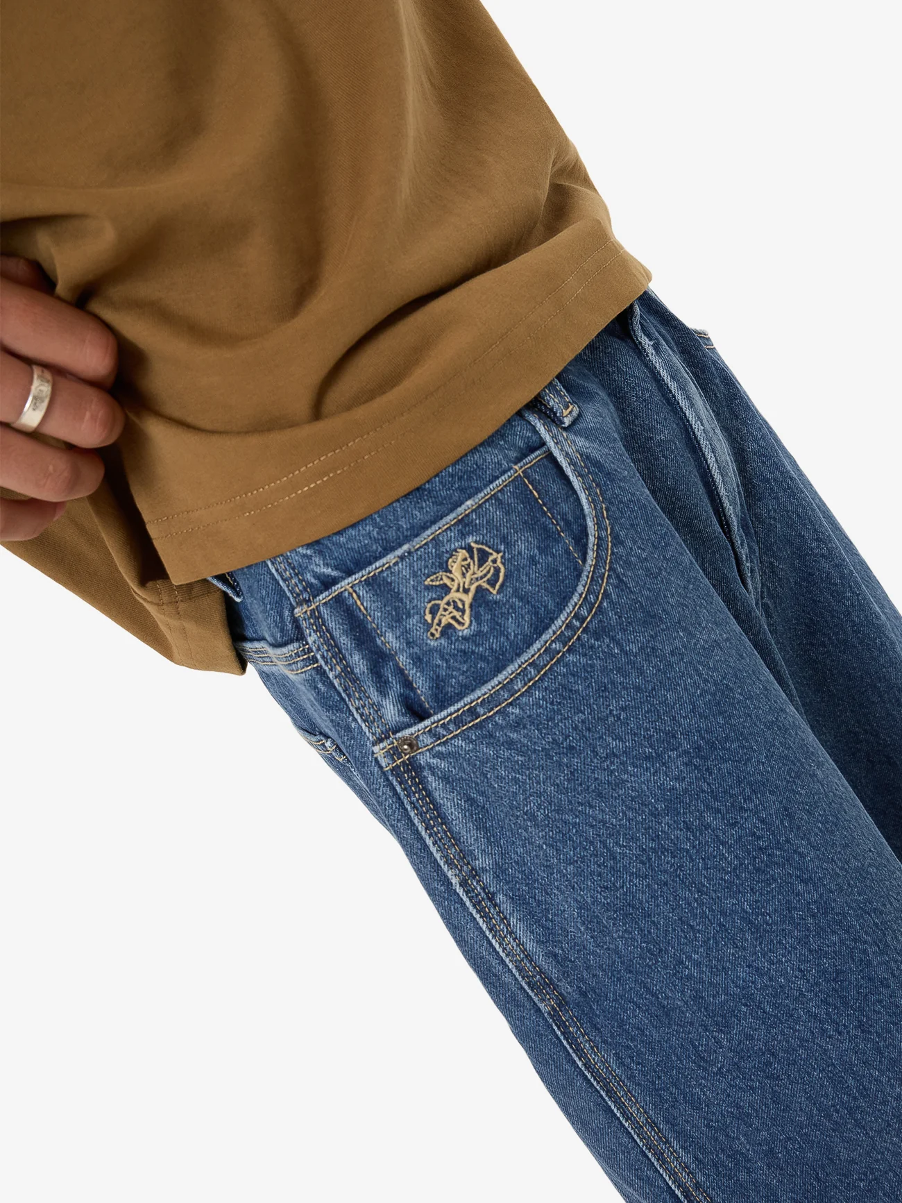Big Dawg Jean Short - Worn Blue Rinse - Image 6