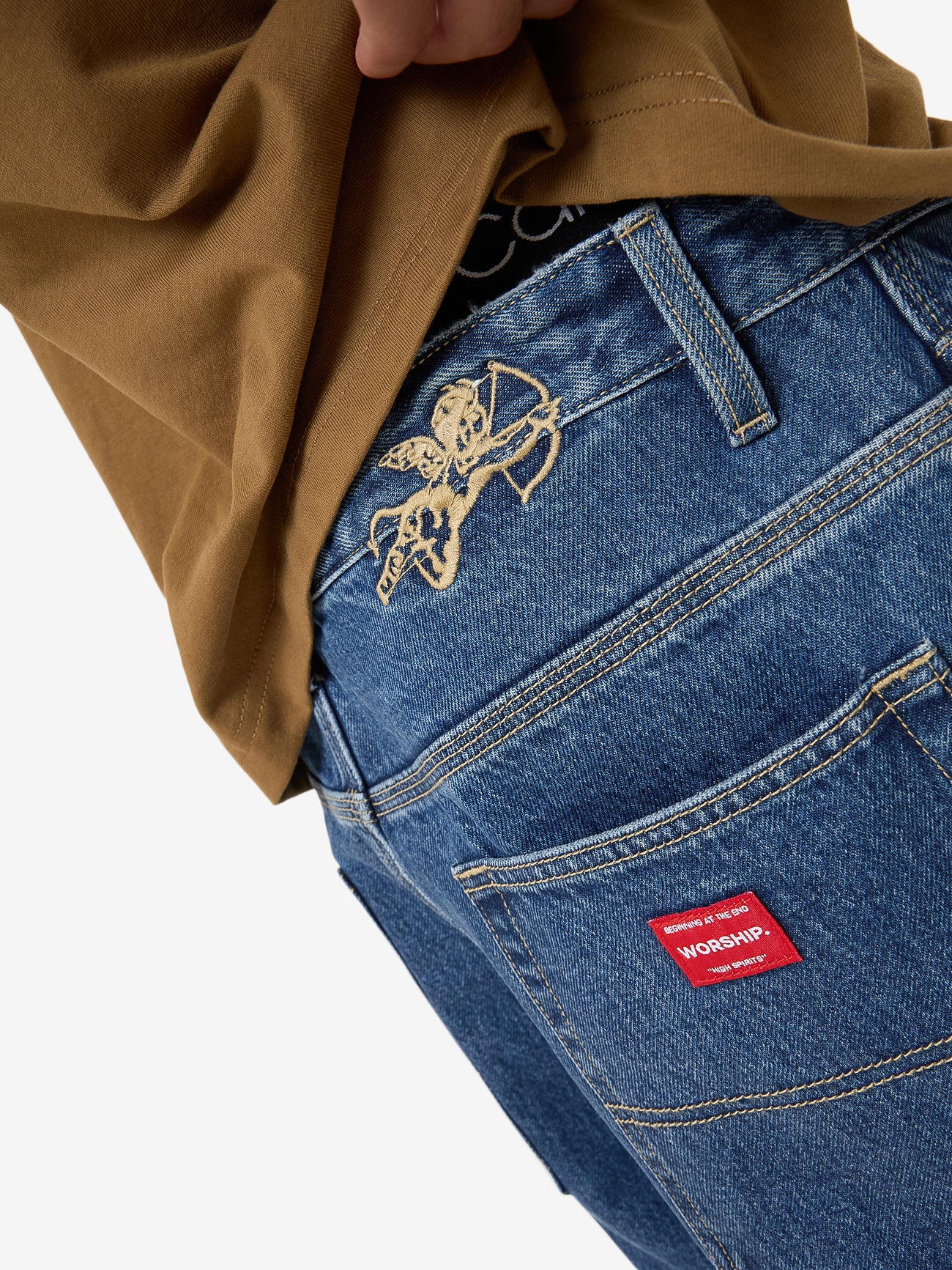 Big Dawg Jean Short - Worn Blue Rinse - Image 8