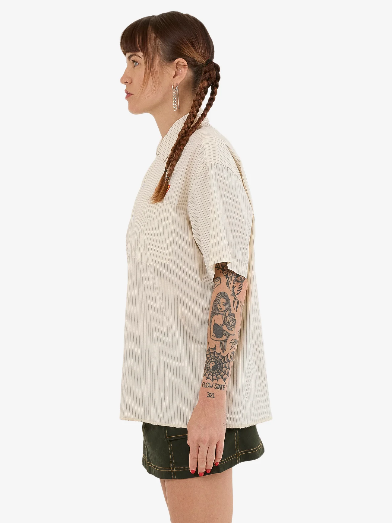 Bistro Box Fit Shirt - Bone - Image 3