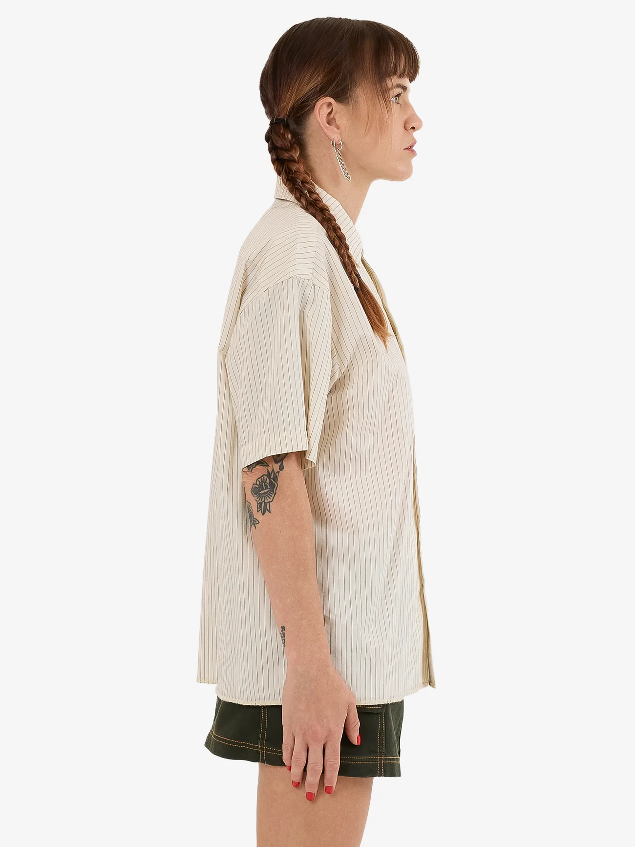 Bistro Box Fit Shirt - Bone - Image 4