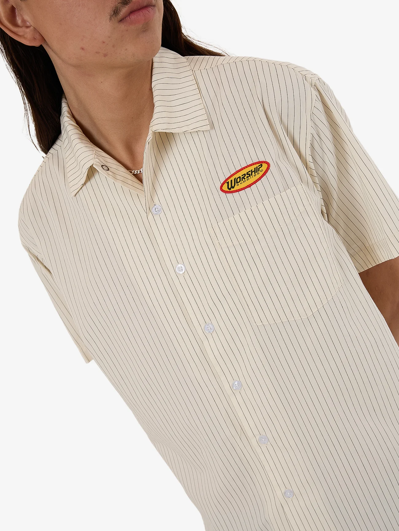 Bistro Short Sleeve Shirt - Bone - Image 6