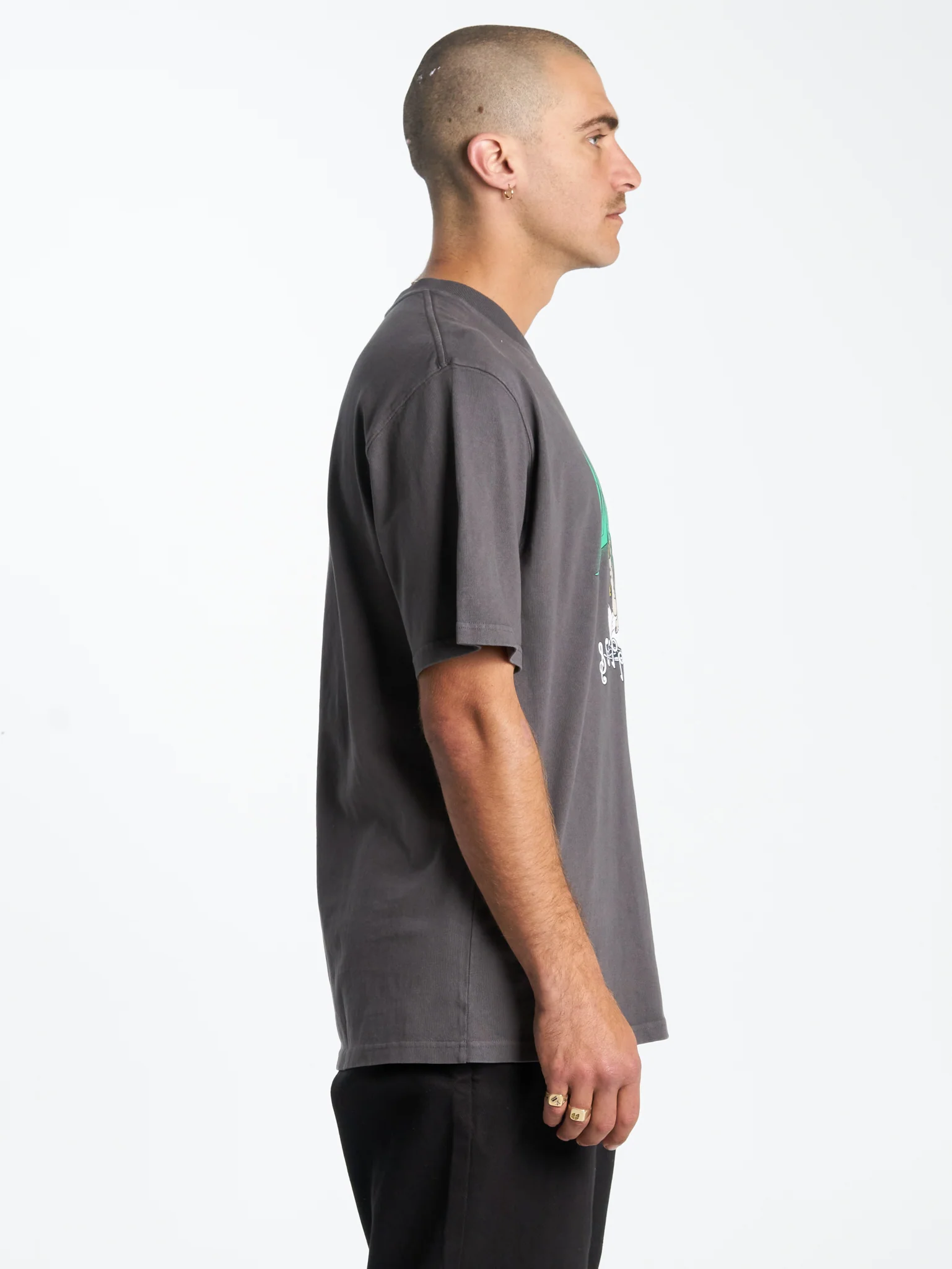 Black Swan Tee - Worn Black - Image 2