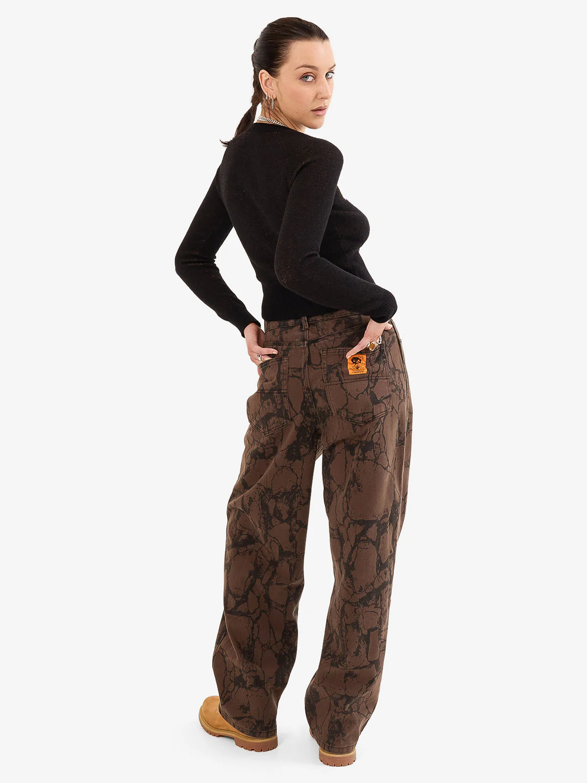 Blackwood Big Baggy Jean - Chocolate - Image 2