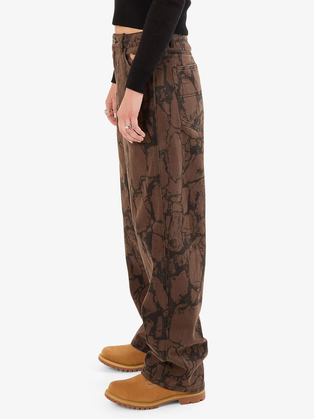 Blackwood Big Baggy Jean - Chocolate - Image 7
