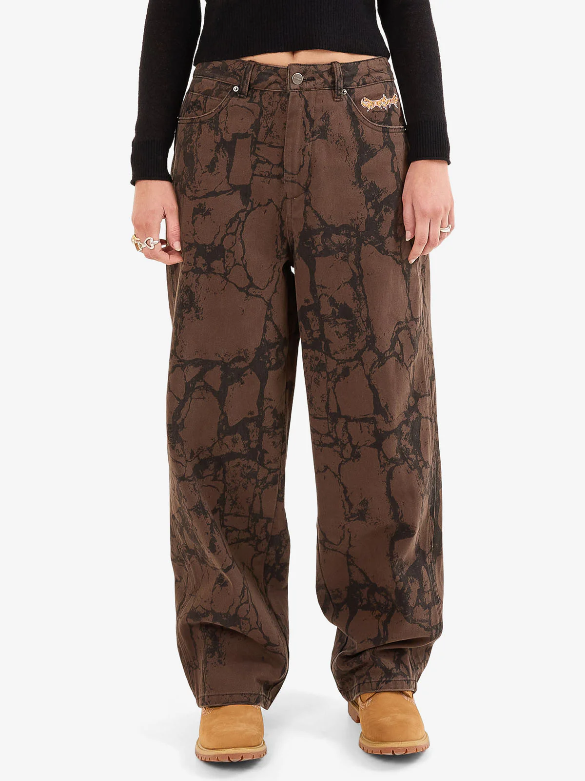 Blackwood Big Baggy Jean - Chocolate - Image 9