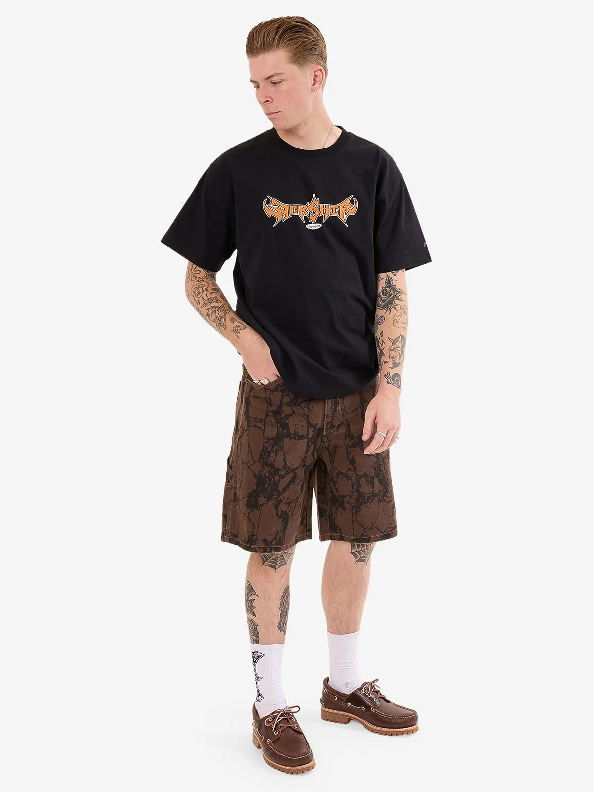 Blackwood Carpenter Jean Short - Chocolate - Image 3