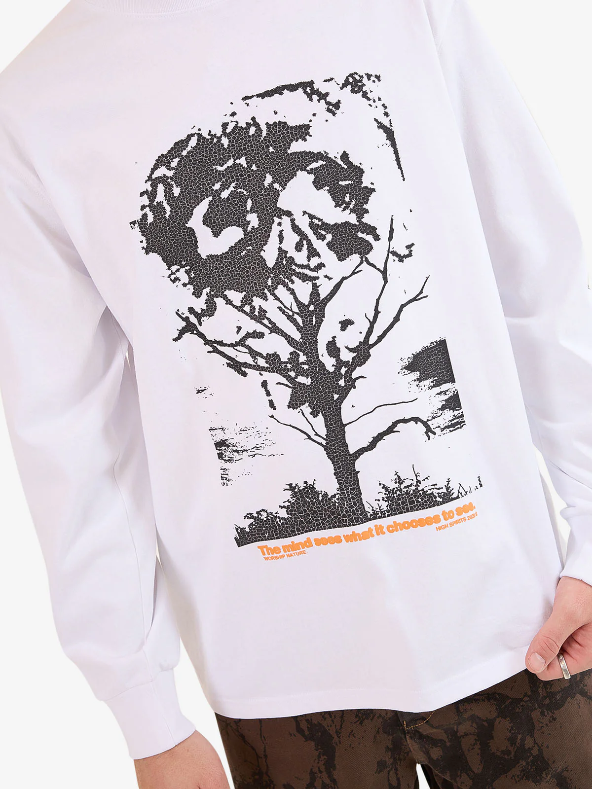 Blackwood Long Sleeve Tee - White - Image 3