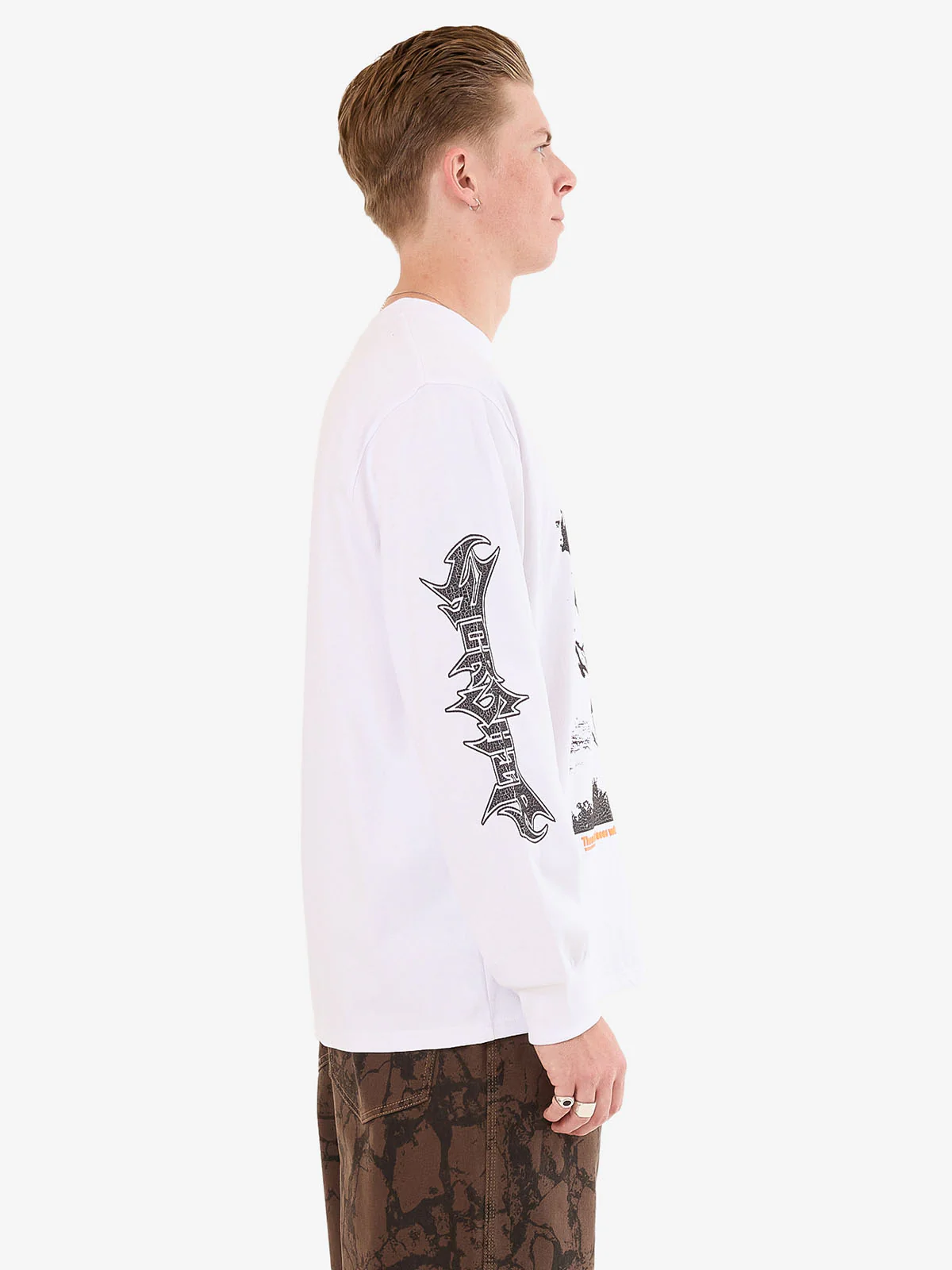 Blackwood Long Sleeve Tee - White - Image 7