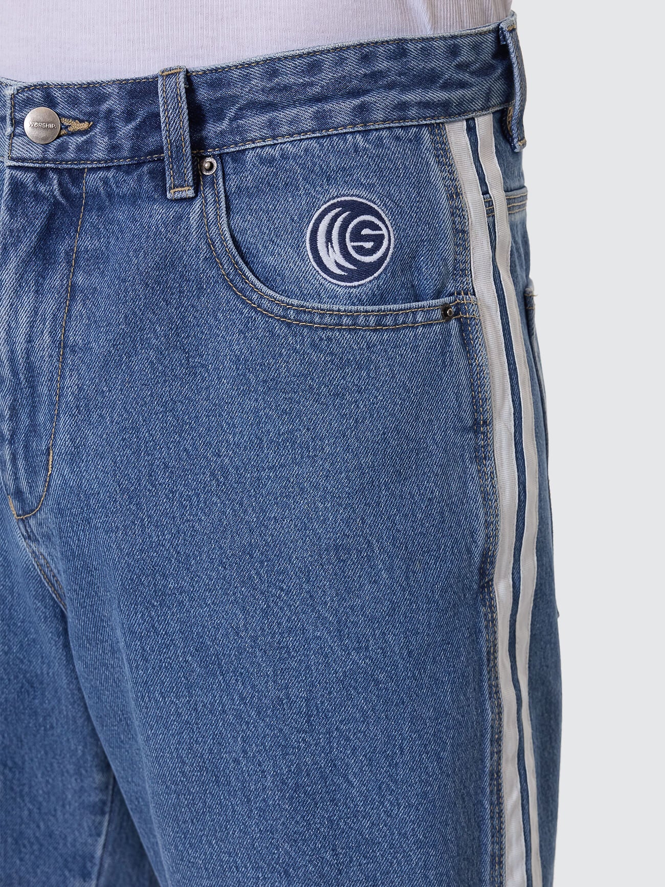 Blender Big Dawg Jean Short - Sky High Blue - Image 4